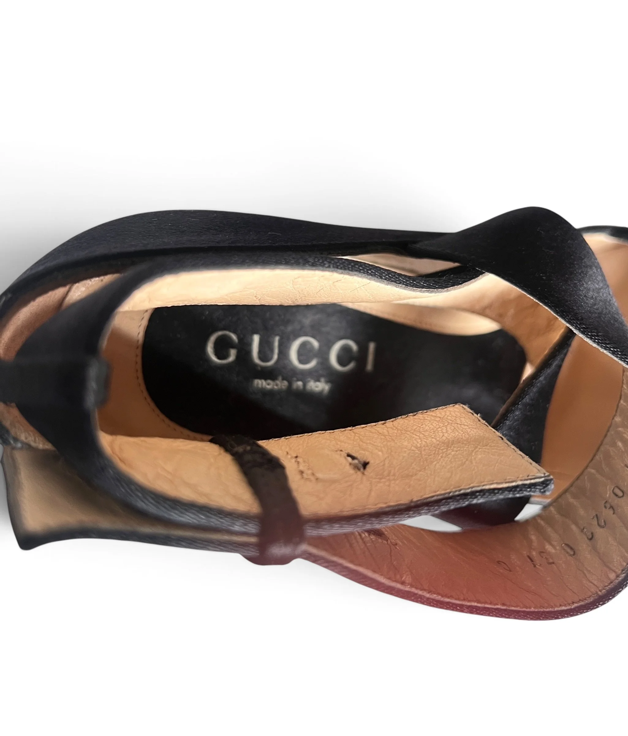 Gucci by Tom Ford FW 2001 black Satin Ballerina Pumps