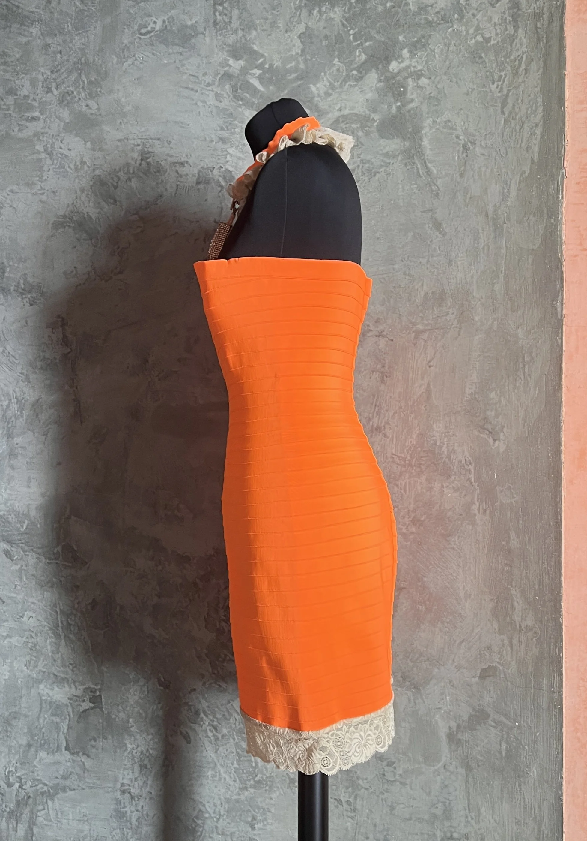 Christopher Kane SS 2007 Bandage Orange Dress