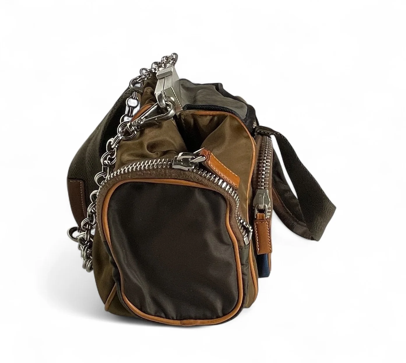 Prada SS 2004 Runway Tessuto Active Frame Bag — Mia Luxury Vintage