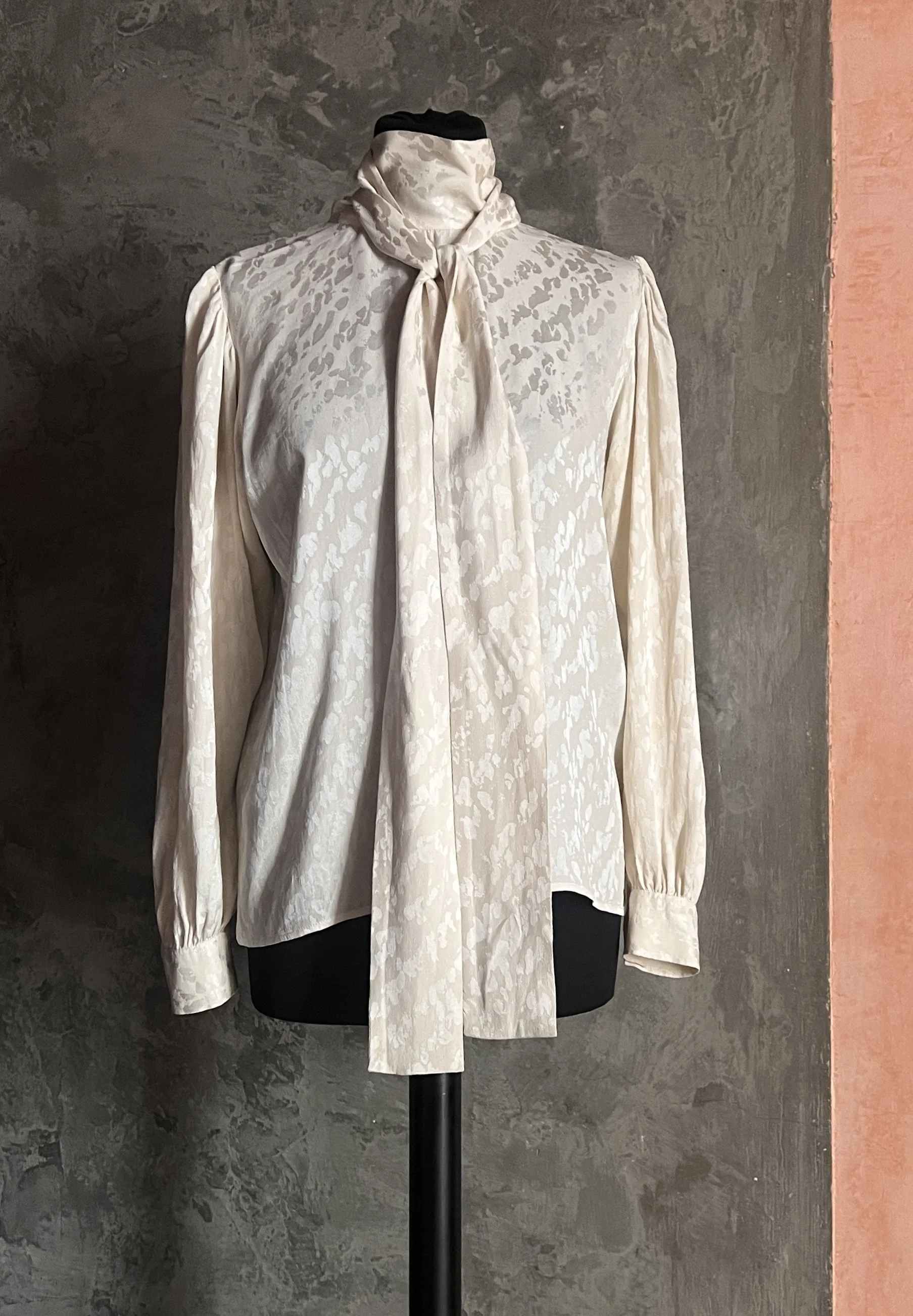 YSL Variation Vintage Jacquard Blouse