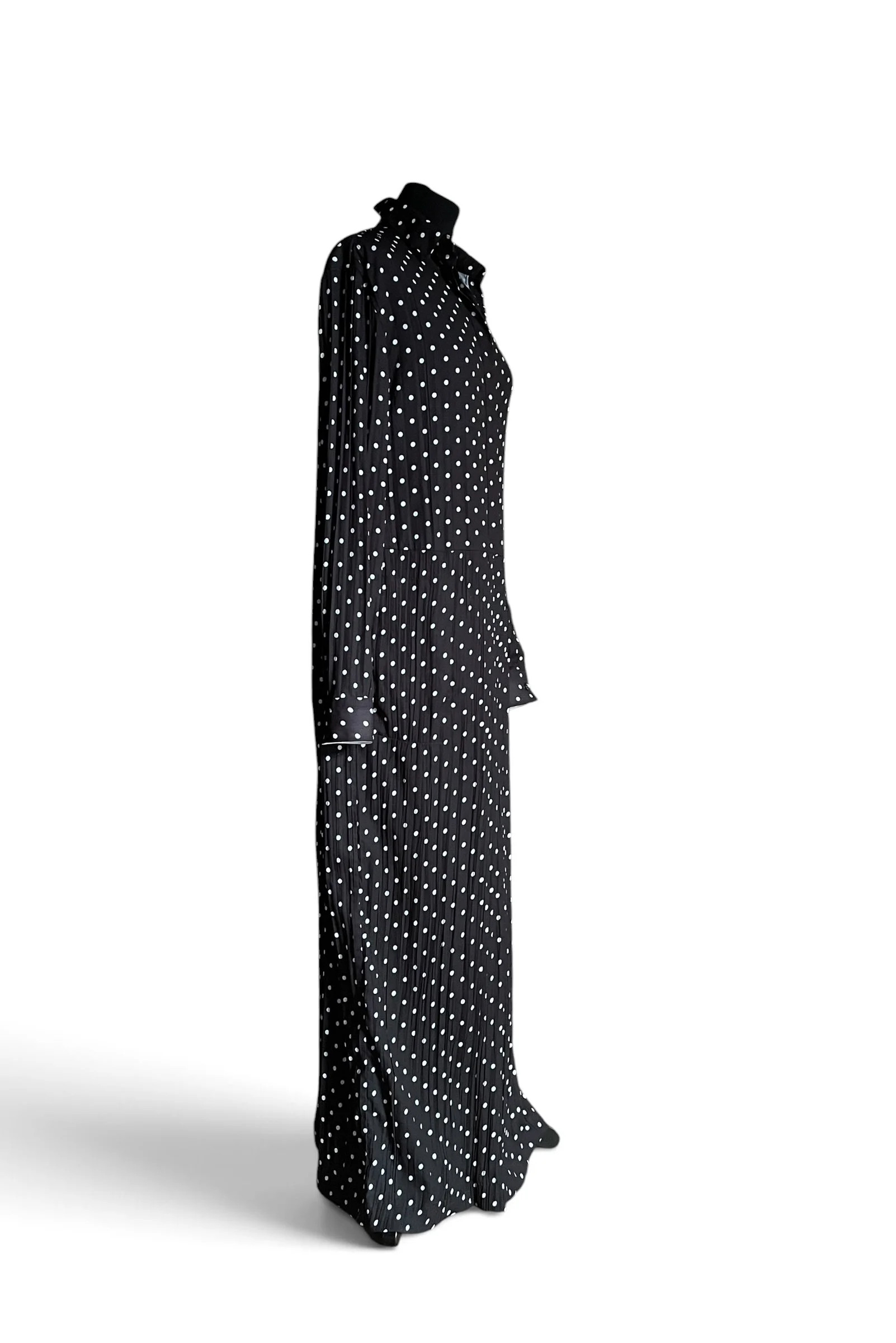 Haider Ackermann Pleated Polka-Dots Dress
