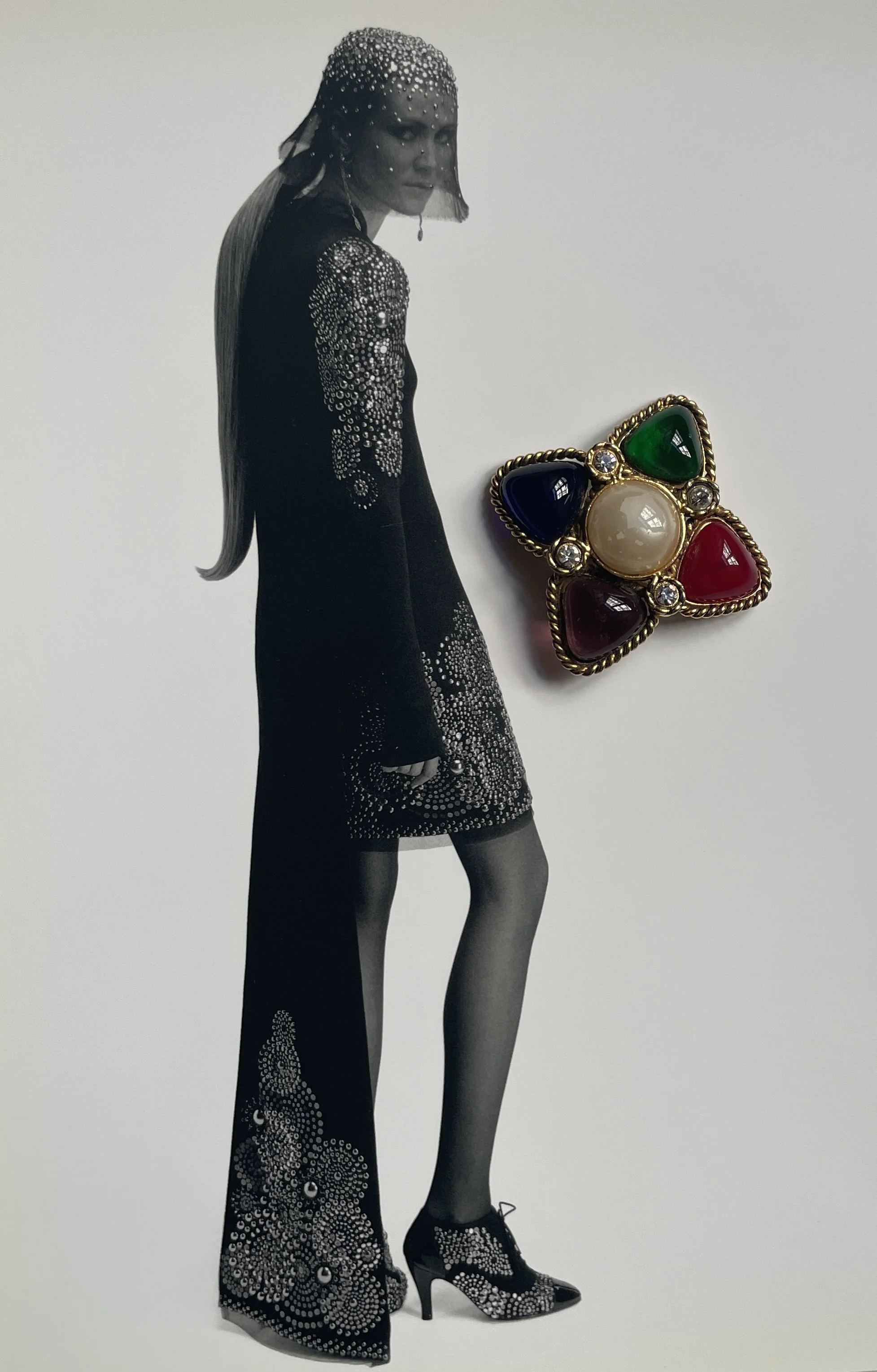 Chanel Vintage Gripoix Brooche