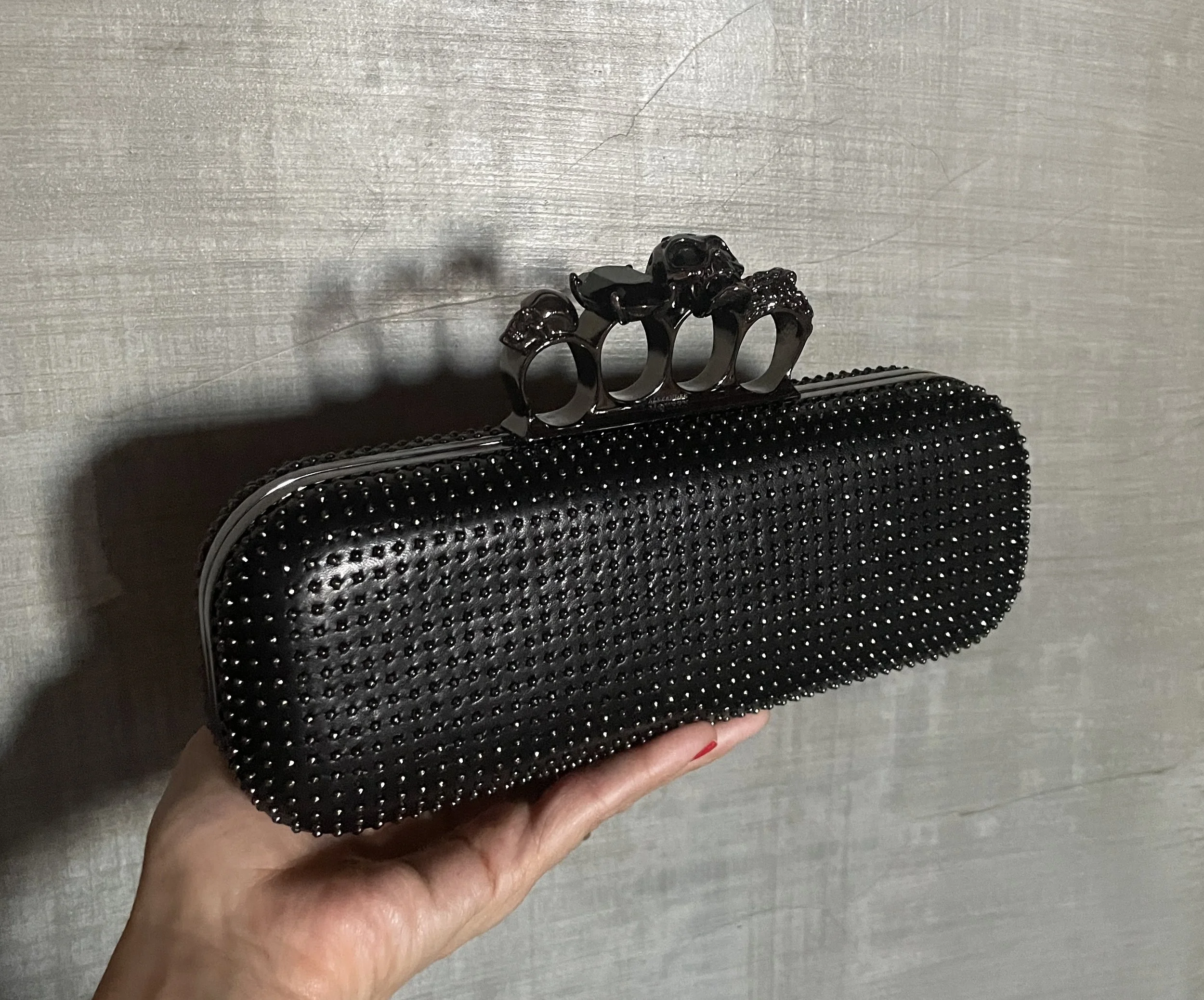 Alexander McQueen Knuckle Skull Clutch
