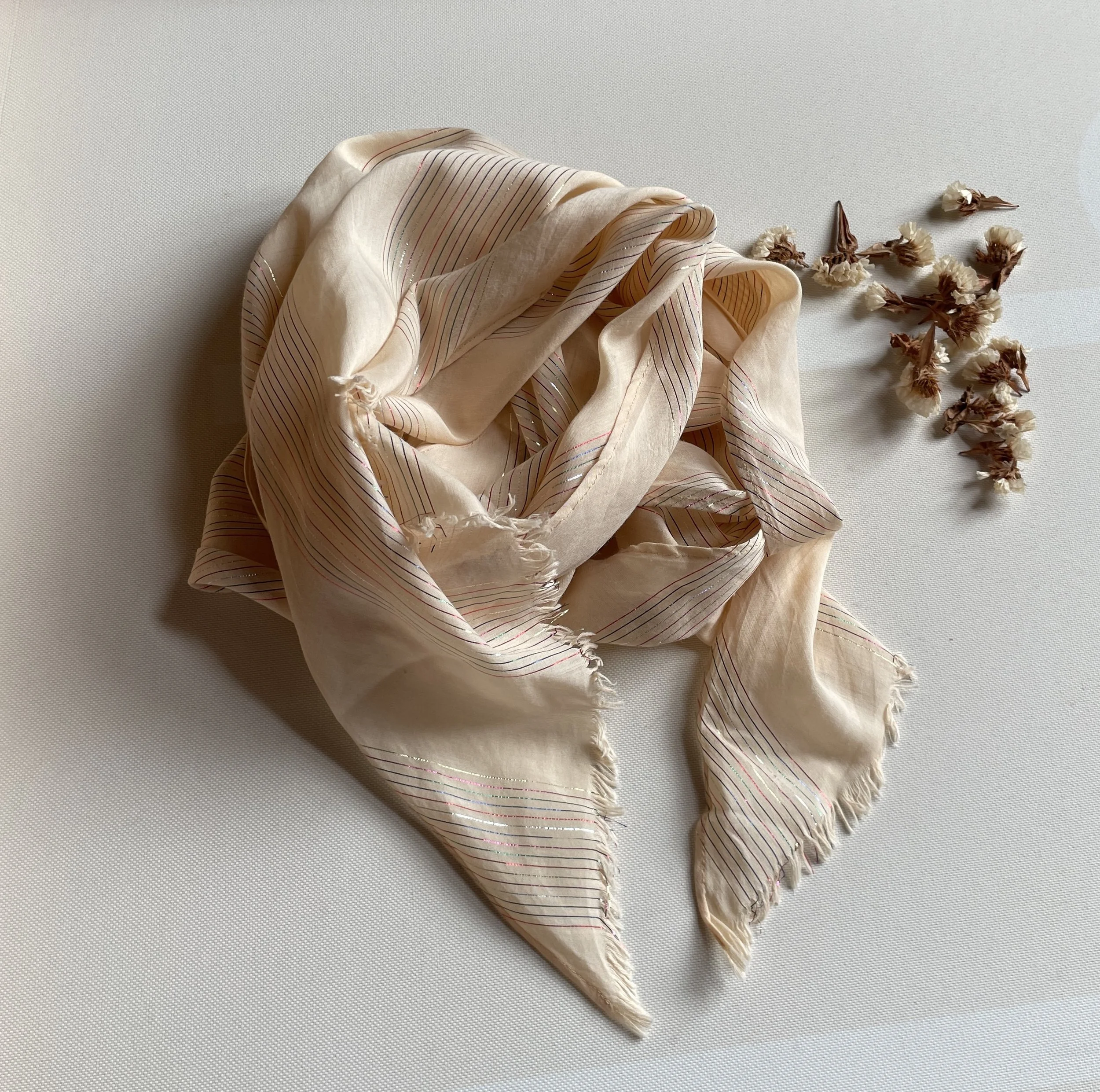 Chloé Long Écharpe with metallic stripes