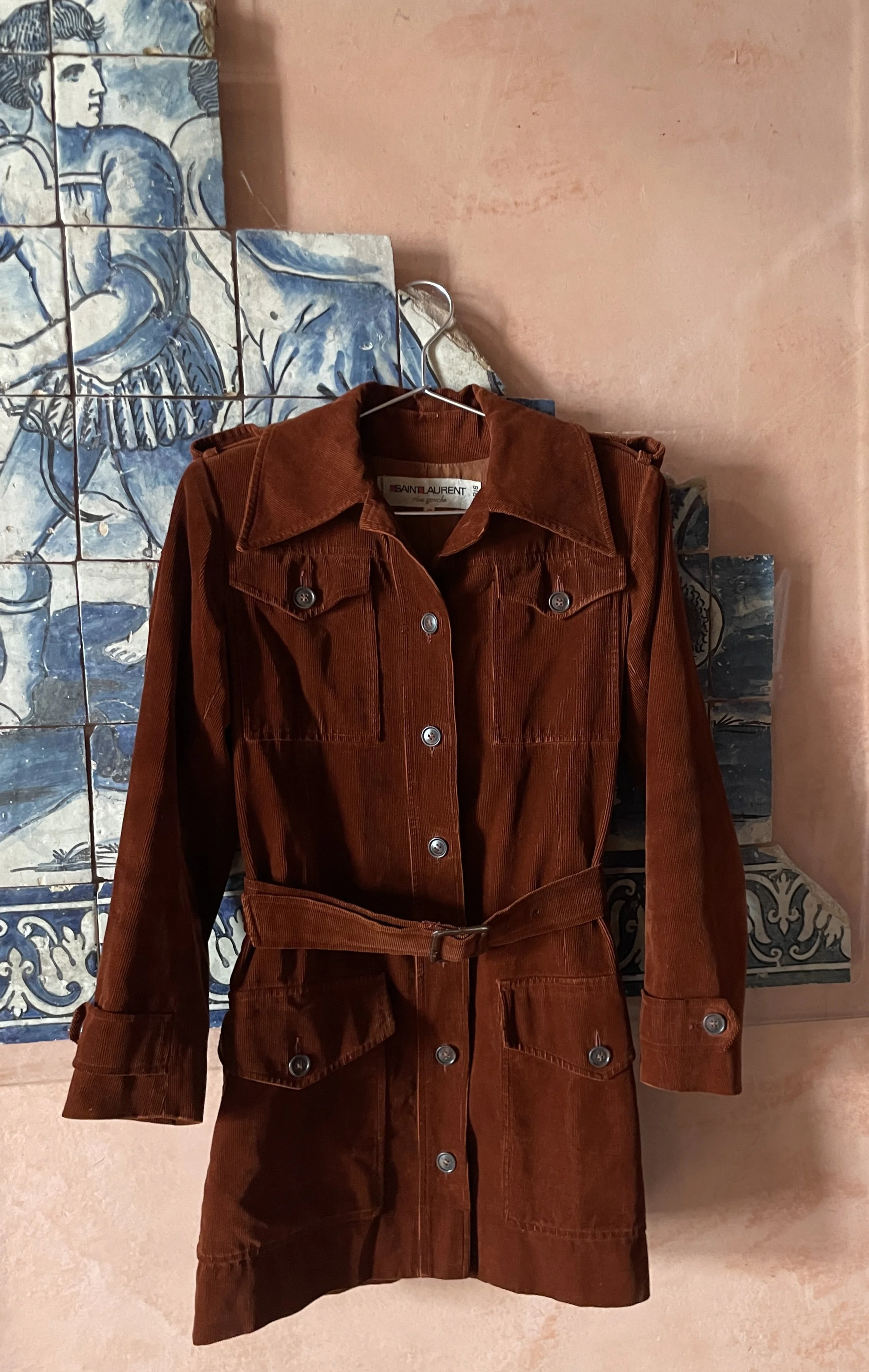 Yves Saint Laurent Vintage Corduroy Safari Jacket