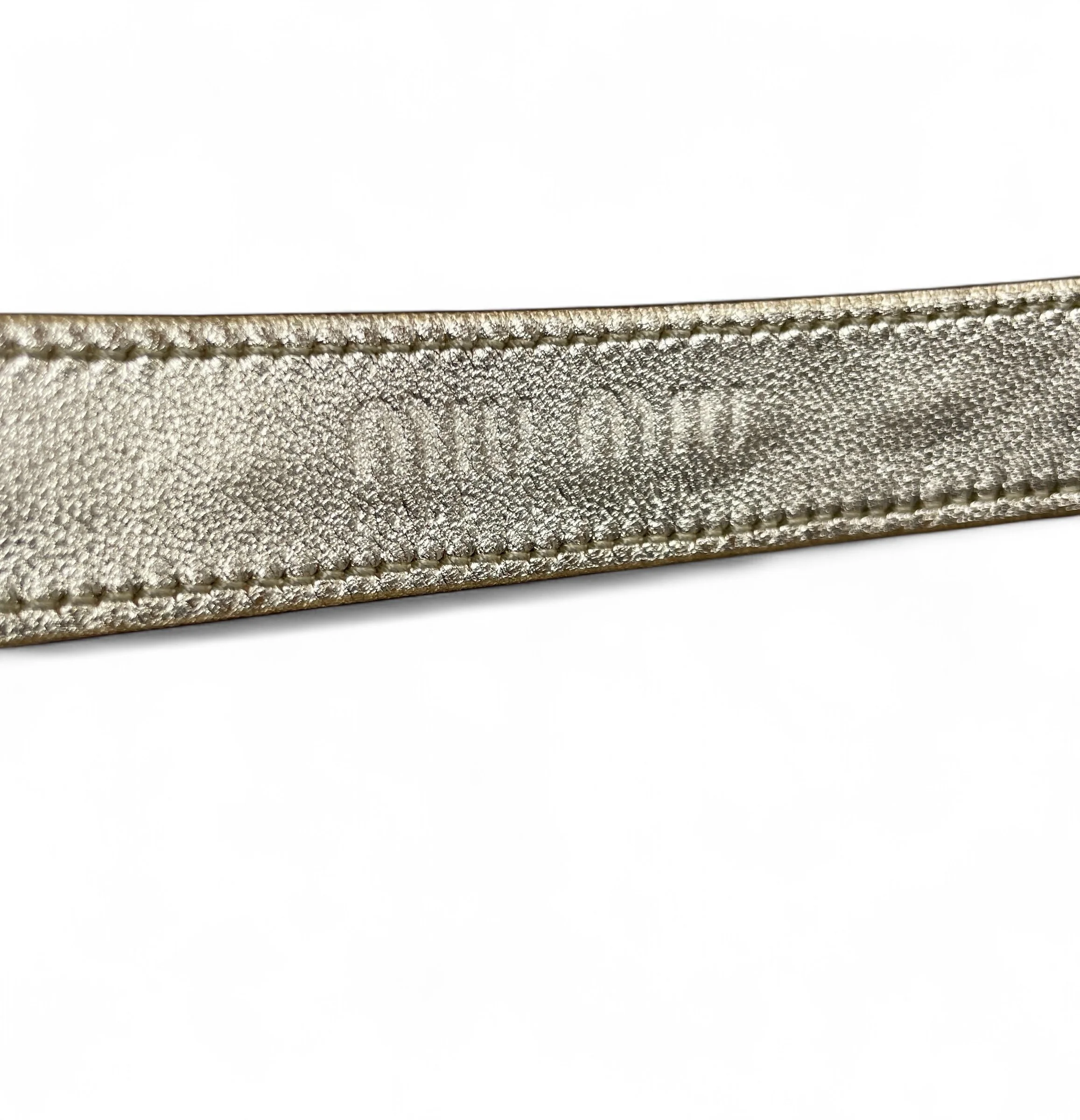 Miu Miu Leather Belt with Stones — Mia Luxury Vintage