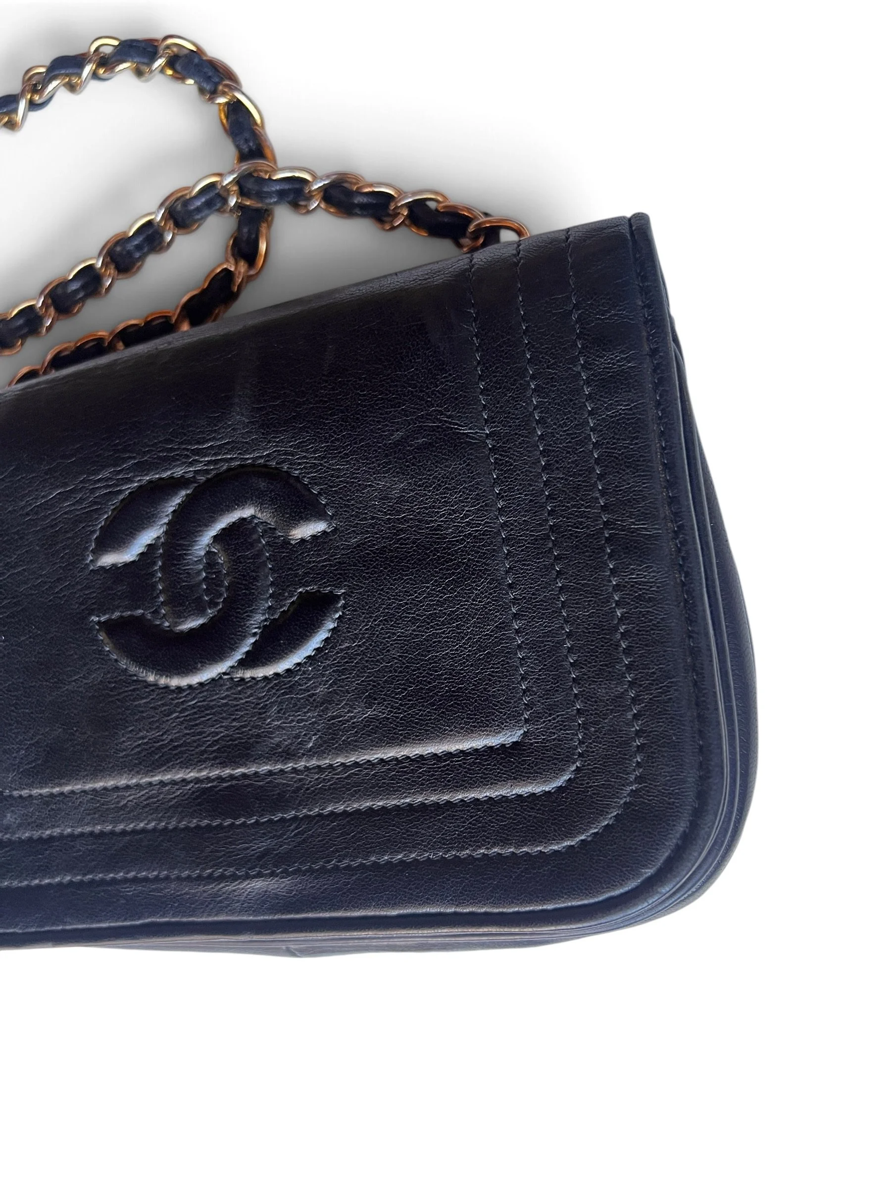 Chanel Vintage CC Stitch Flap Mini Shoulder Bag
