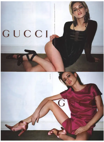 Gucci by Tom Ford FW 2001 black Satin Ballerina Pumps
