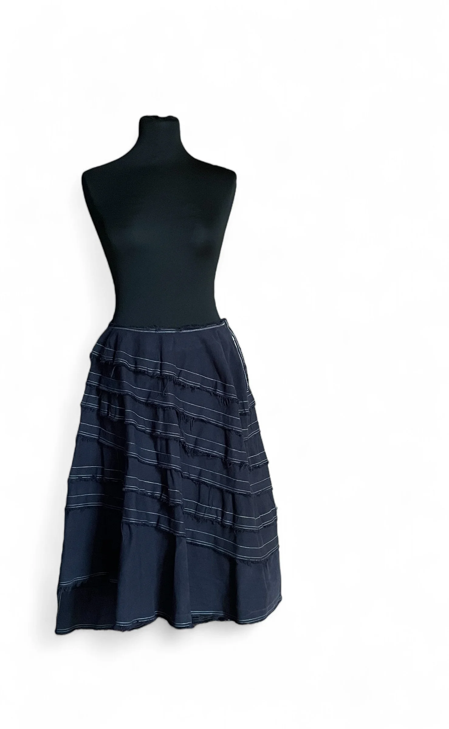Comme des Garçons Denim Asymmetrical skirt — Mia Luxury Vintage