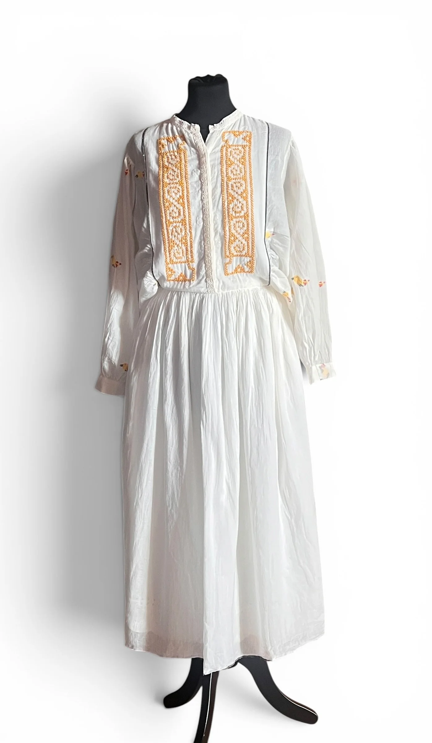 SHIFT Long Embroidered Dress