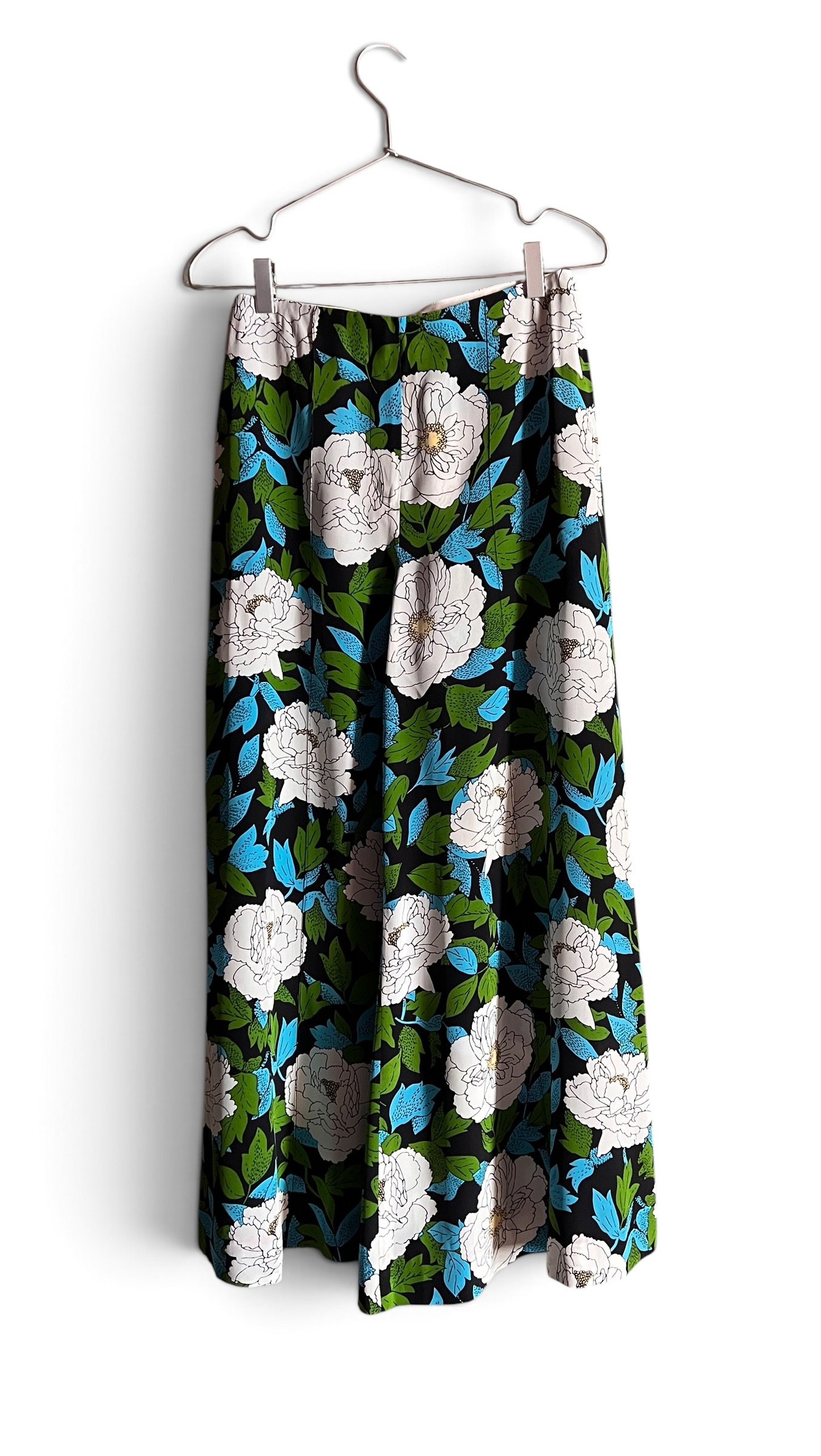 Diane von Furstenberg Floral Wide-Leg Palazzo Silk Trousers