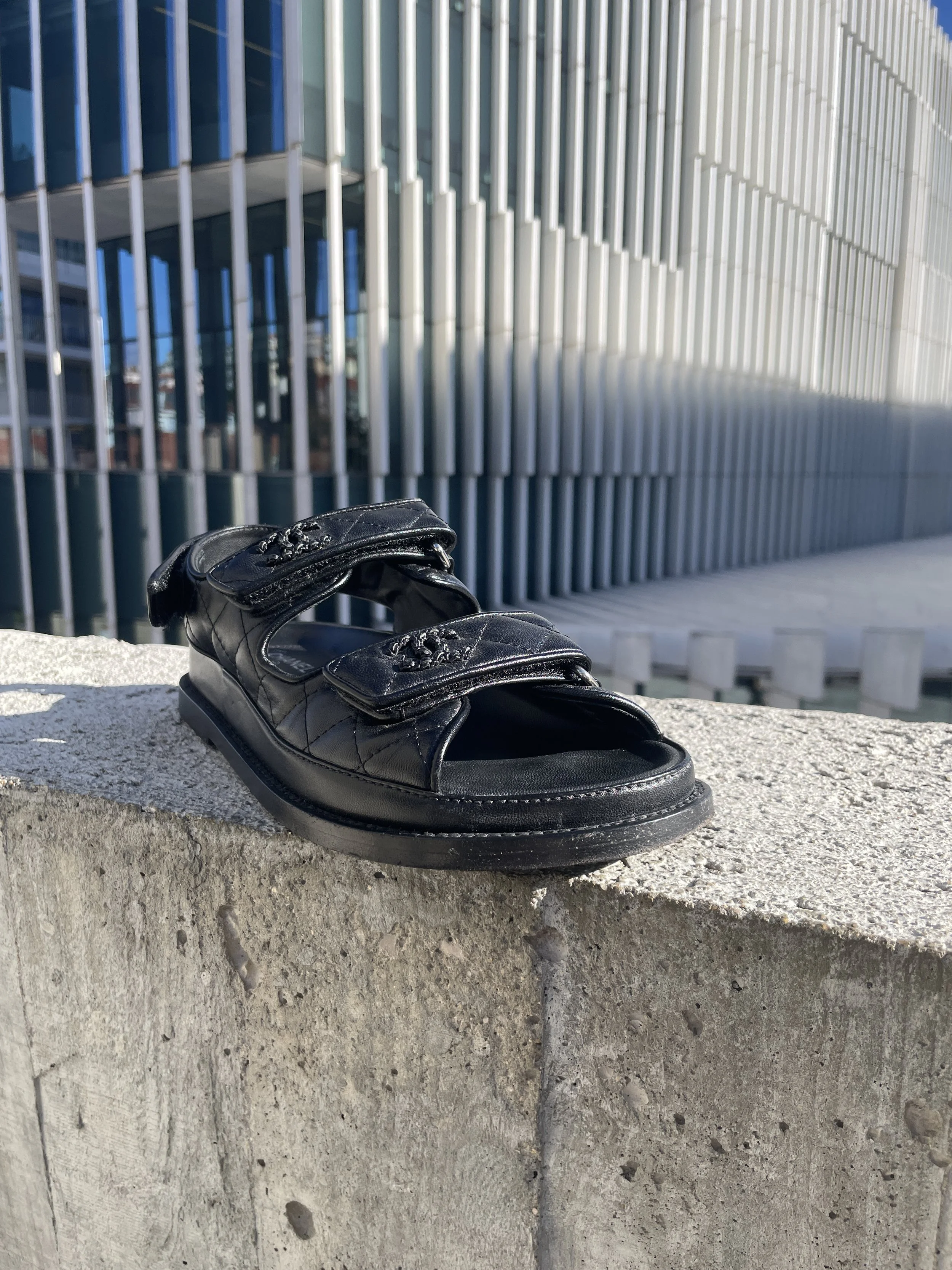 Chanel Quilted Dad Sandals