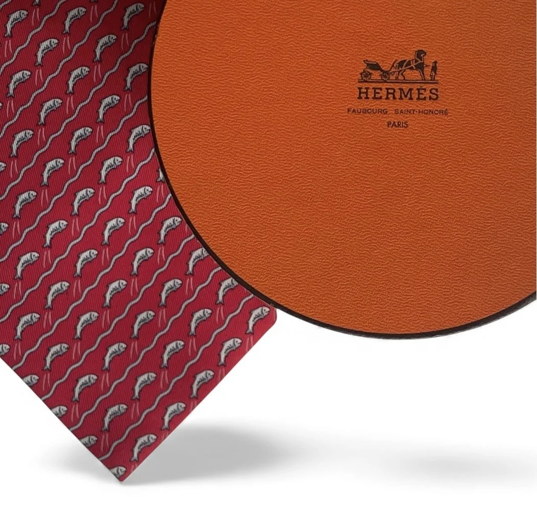 Hermès Red Silk Tie - 5170 IA
