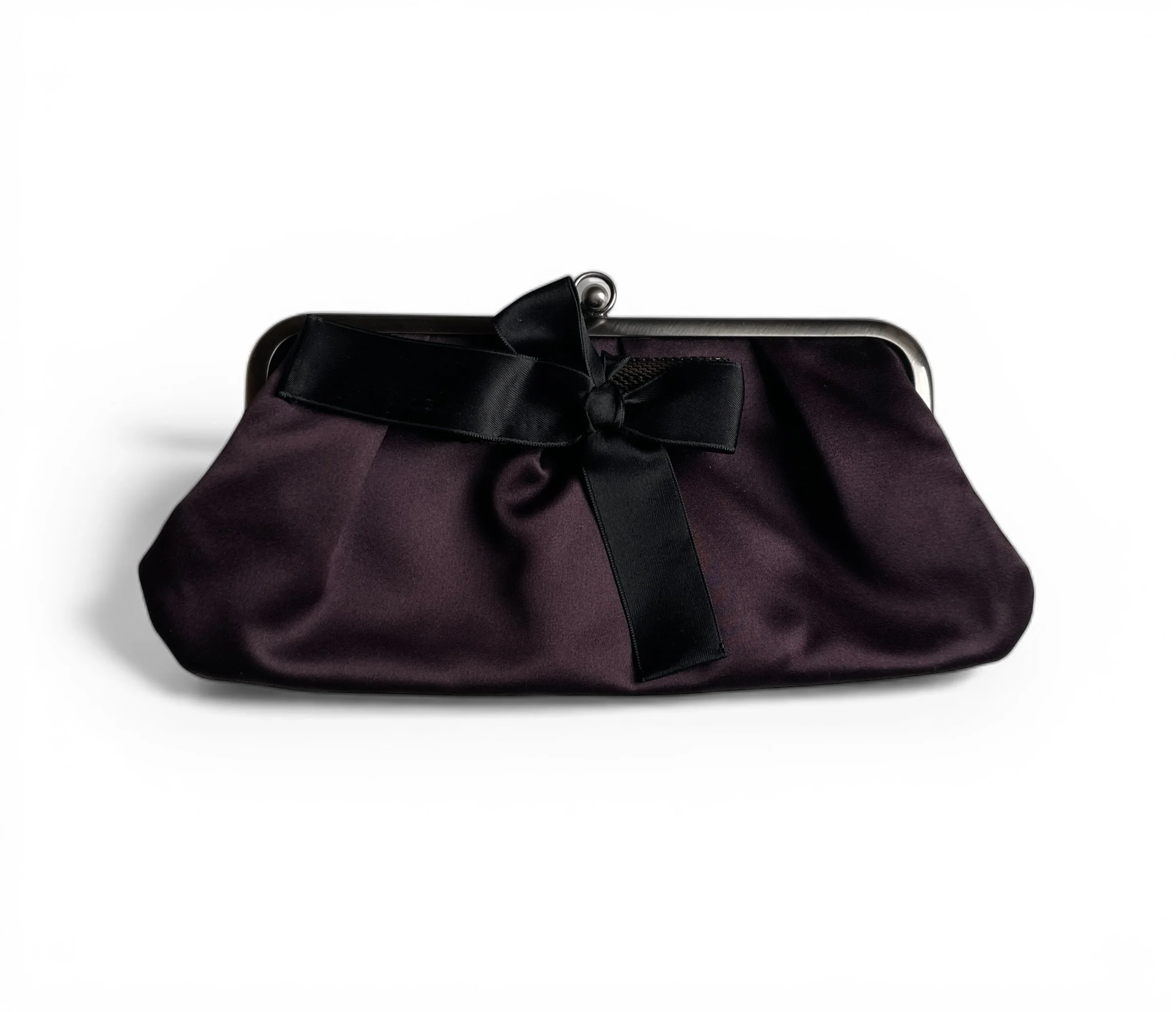 Marni Vintage Kisslock Satin Clutch