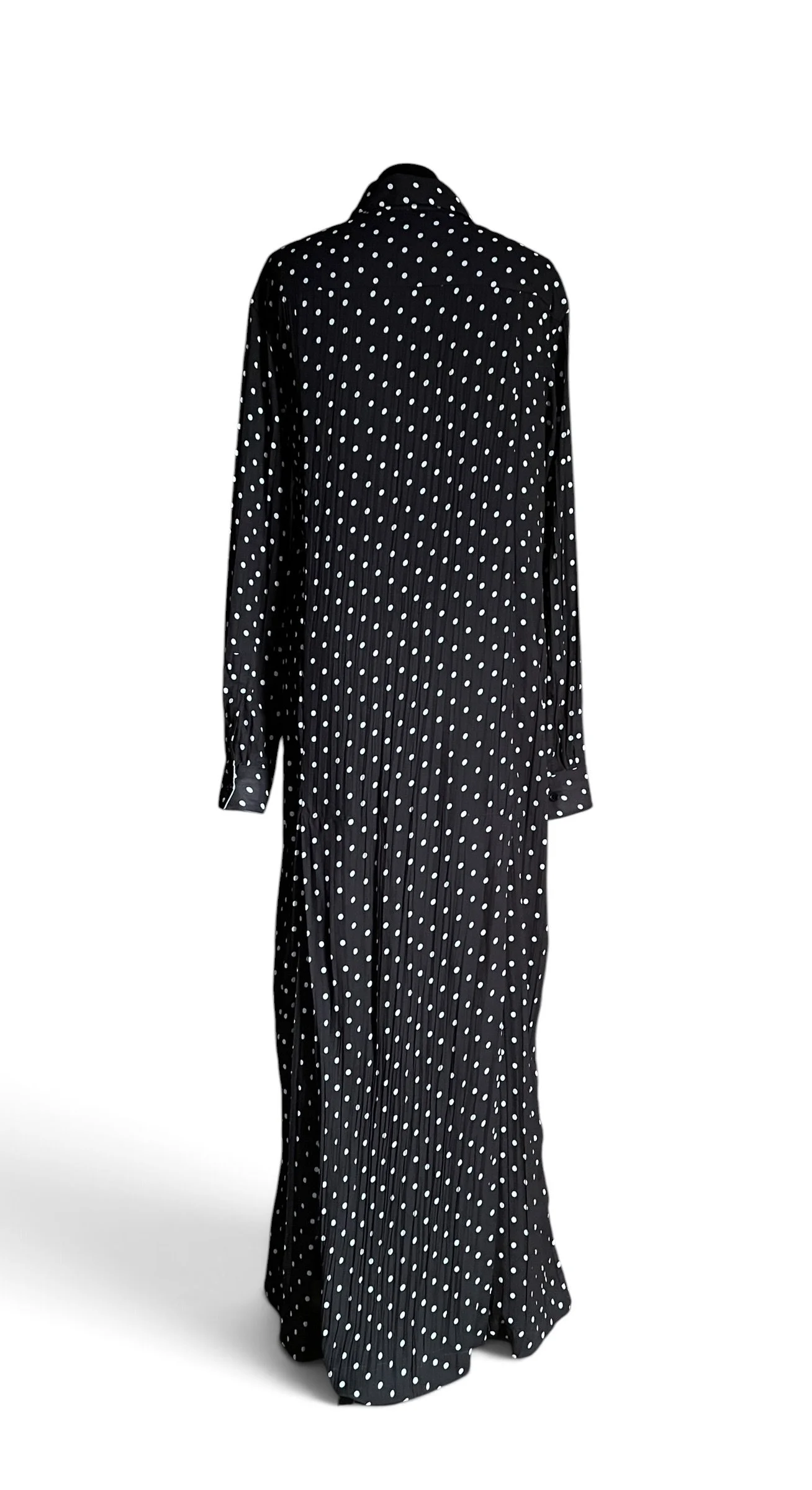 Haider Ackermann Pleated Polka-Dots Dress