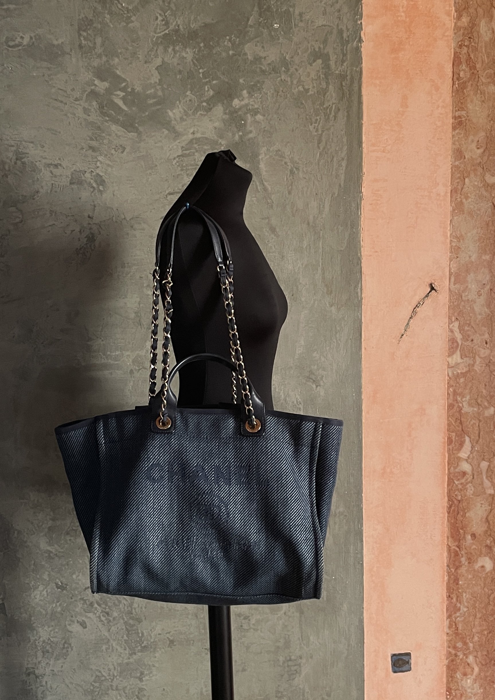 Chanel Deauville Large Canvas Tote