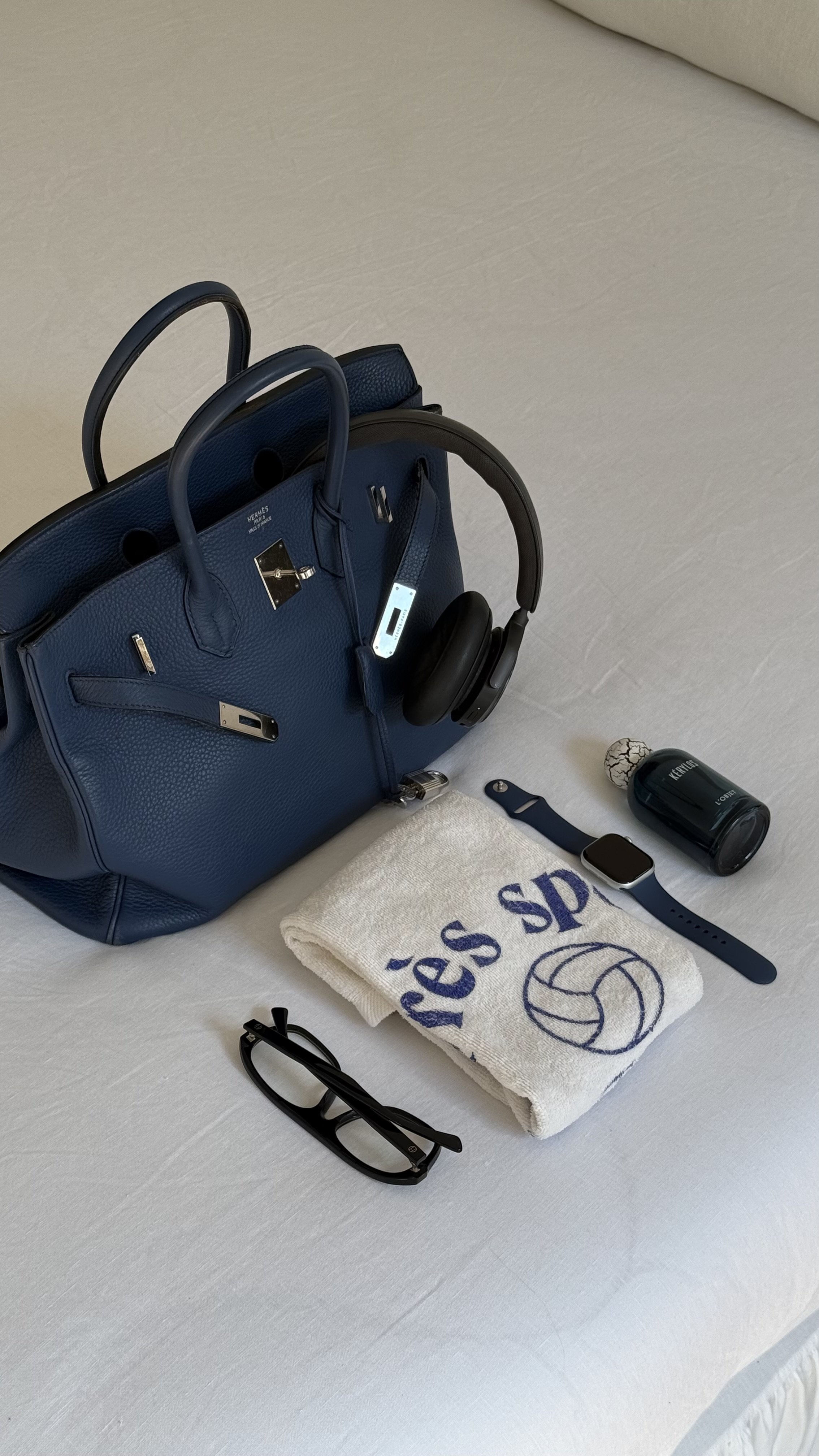 Hermès 2008 Bleu de Prusse Togo Birkin 35