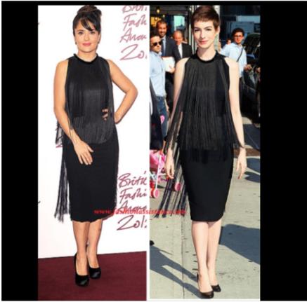 Stella McCartney Resort 2013 Black Fringed Sleeveless Dress