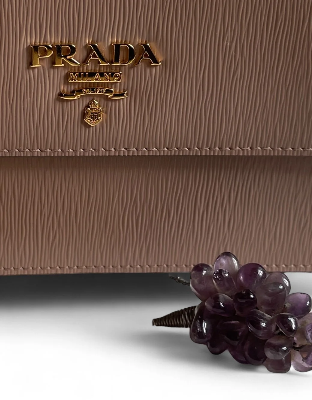 Prada Vitello Move Cipria Crossbody Bag — Mia Luxury Vintage