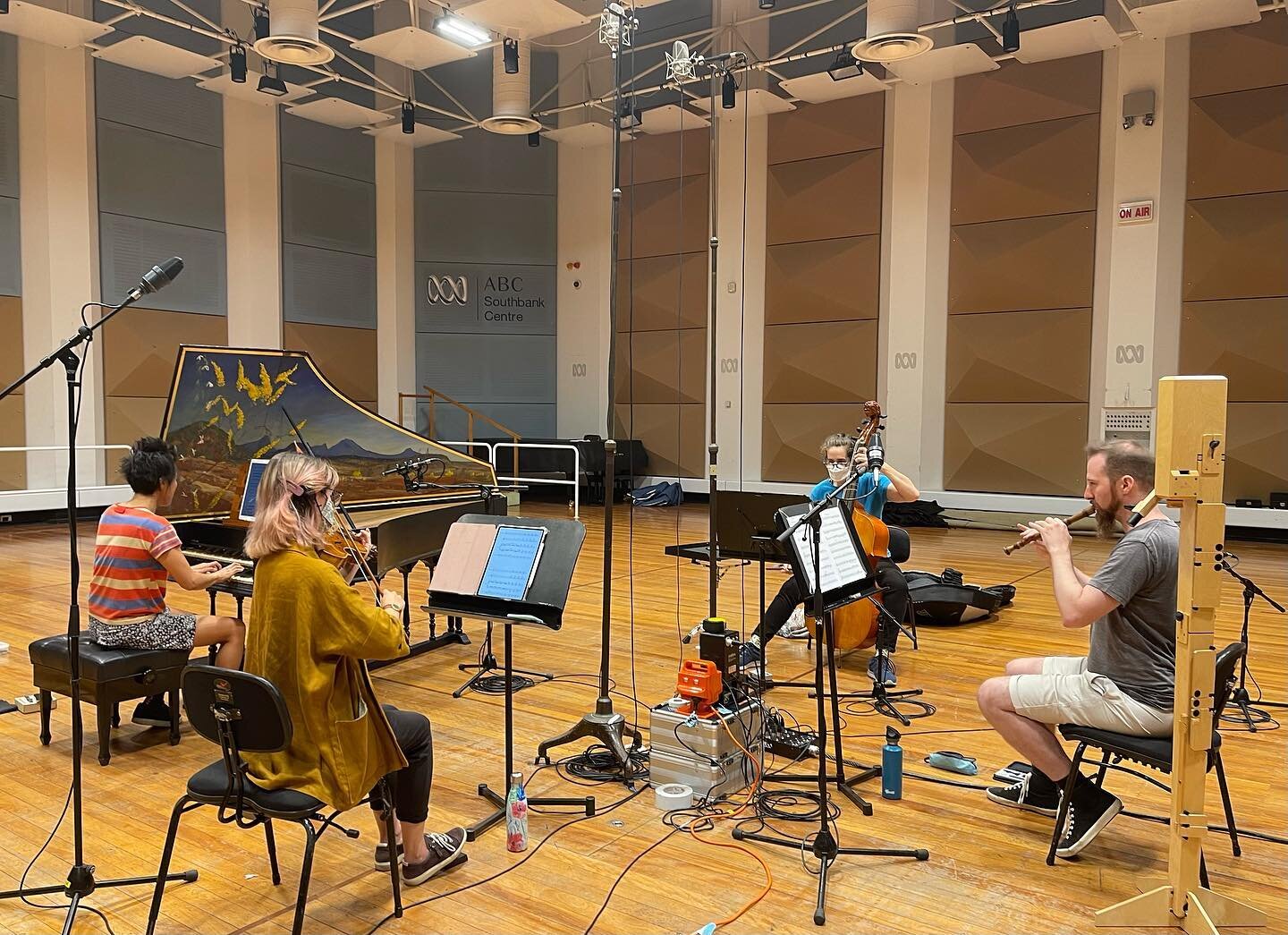 I had the best time recording my new work &ldquo;The Fertile Crescent&rdquo; with the amazing contemporary baroque quartet, Croissants &amp; Whiskey! Can&rsquo;t wait to hear it on @abcclassic, thanks so much for having us!