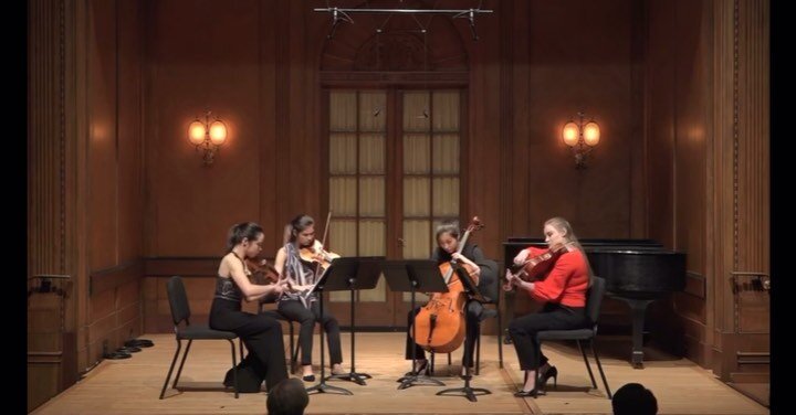 I am so excited to share this performance of my first string quartet, &ldquo;Interwoven&rdquo; @curtisinstitute 🎶 I couldn&rsquo;t have asked for a more brilliant performance from my dear friends @emmameinrenken @beckyepps15 @jiyeon_kim0727 and Emil