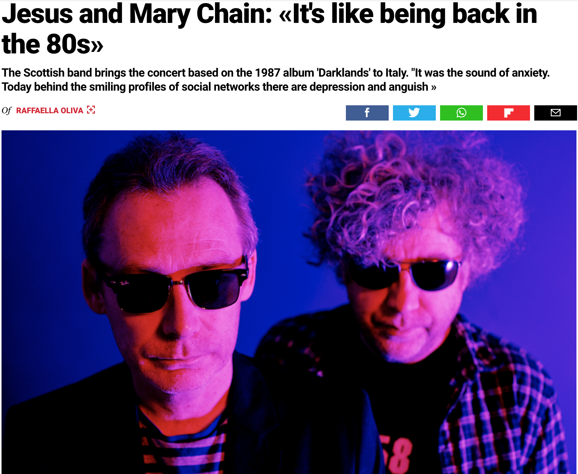 ROLLING STONE ITALIA INTERVIEW