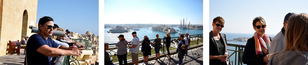 LOOKING OUT ACROSS THE GRAND HARBOUR