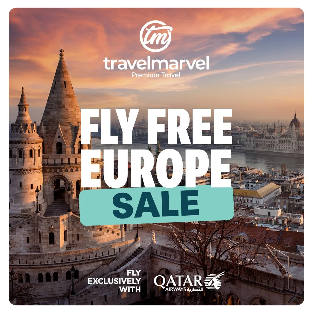 Fly Free to Europe in 2026 with Travelmarvel
