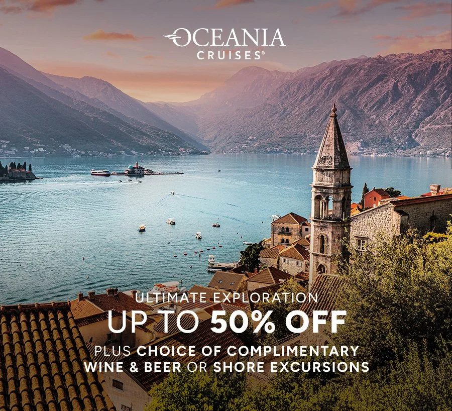 Up to 50% off with Oceania Cruises