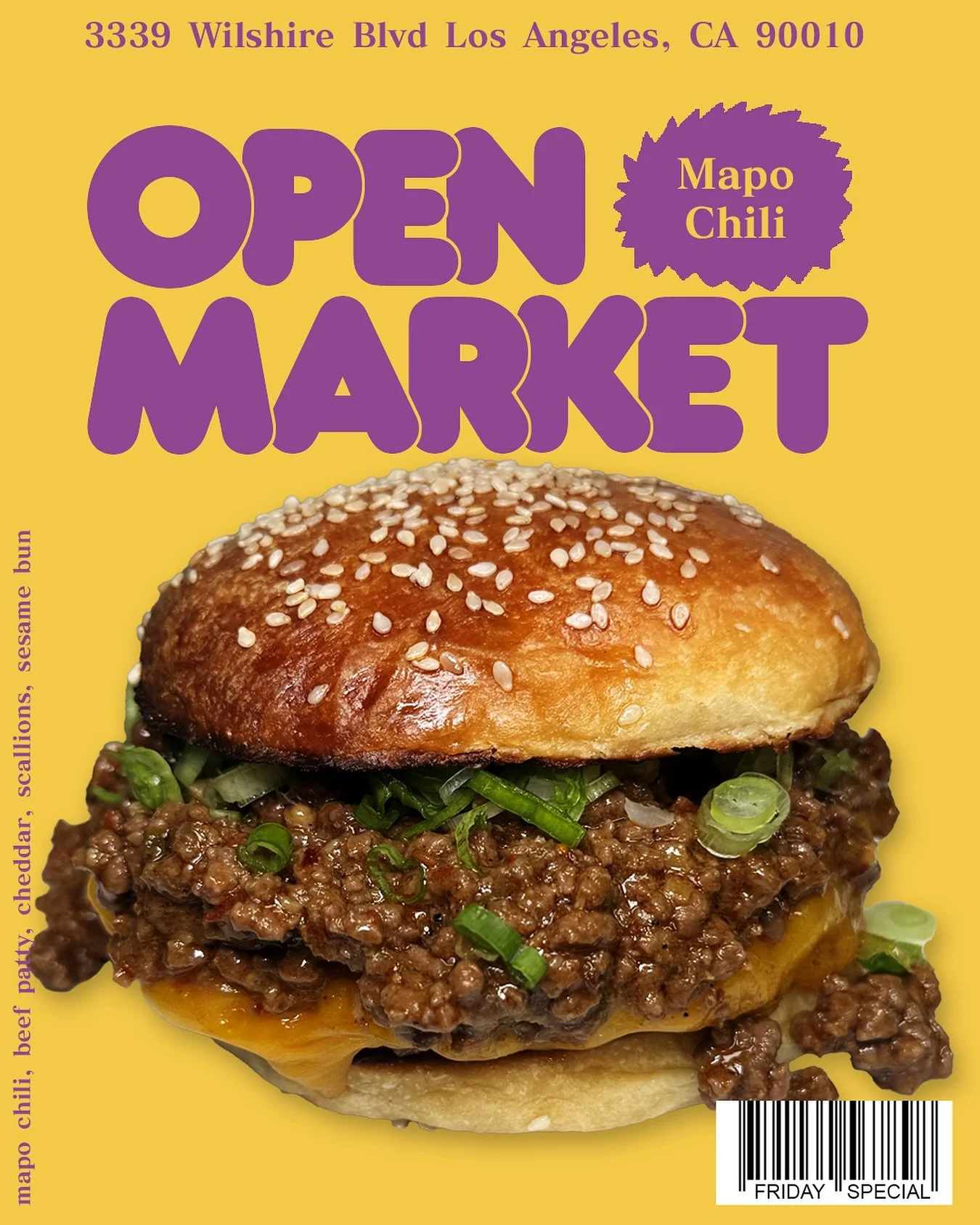 FRIDAY SPECIAL
MAPO CHILI CHEESEBURGER

@originaltommys meets @sichuan_impression_ 

Both American Chili and Sichuanese Mapo Tofu are both hearty, spiced comfort foods. Worlds apart, yet united by the love of simmered ground meat in a rich, flavorful
