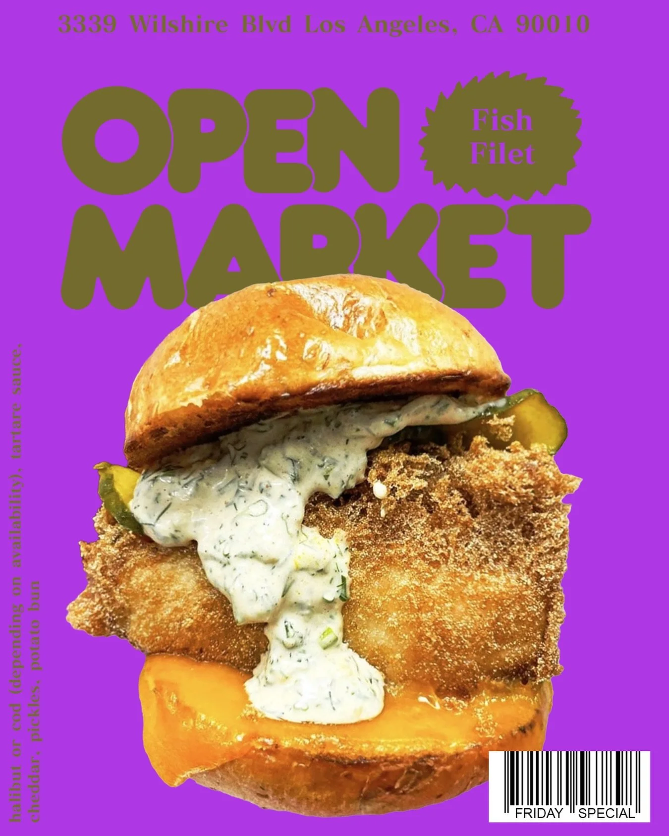 FRIDAY SPECIAL
WHAT SHE ORDER? FISH FILET PT. 2

Due to vendor issues, we ended up with way less covers last Friday than expected. We apologize to all our neighbors that made the long trek over to find out we sold out.

We will be running the fish fi