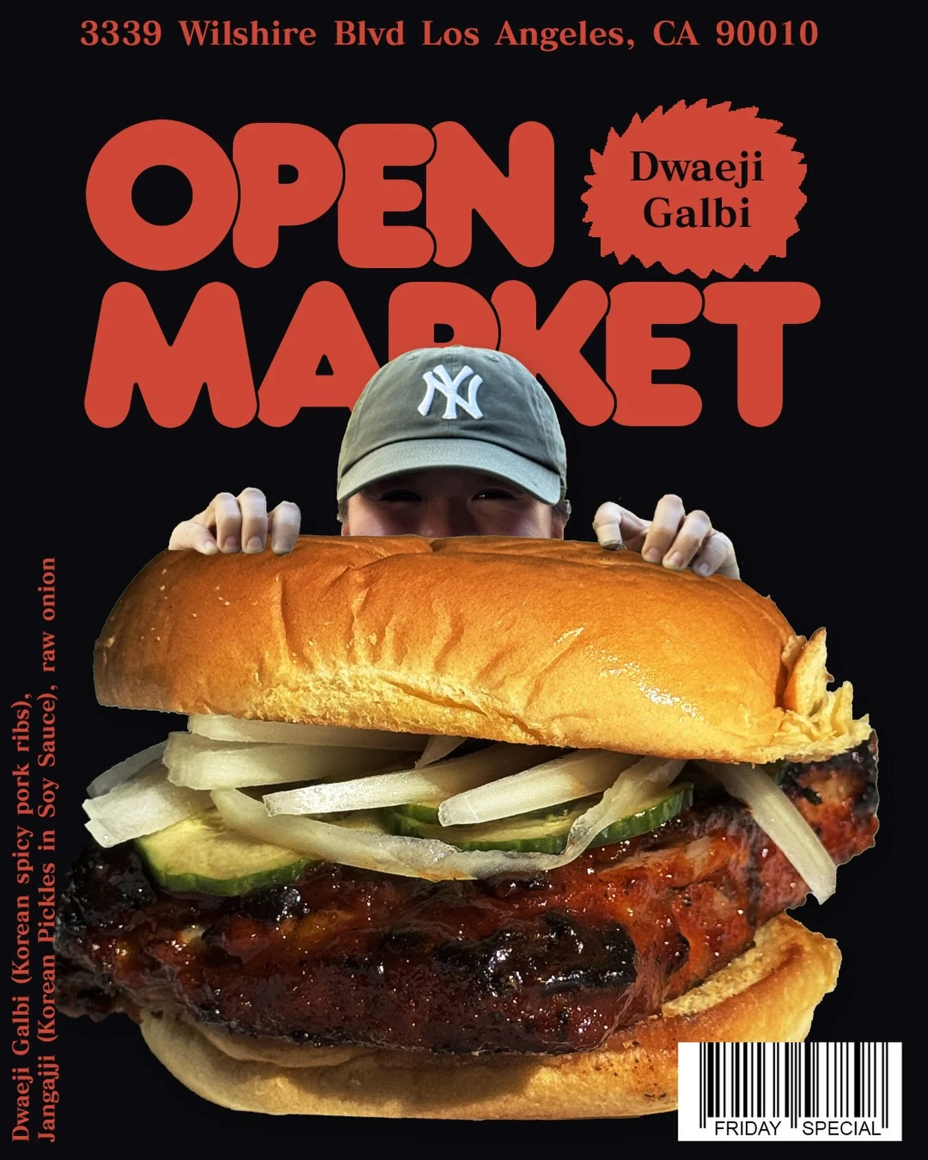 FRIDAY SPECIAL
DWAEJI GALBI RIBWICH

Back so soon?

Some times I think about locking in and moving in silence to make the pop out that much more meaningful.

Other times? I&rsquo;m like WHY ARE WE WHISPERING WHEN WE COULD BE YELLING? Why are we tipto