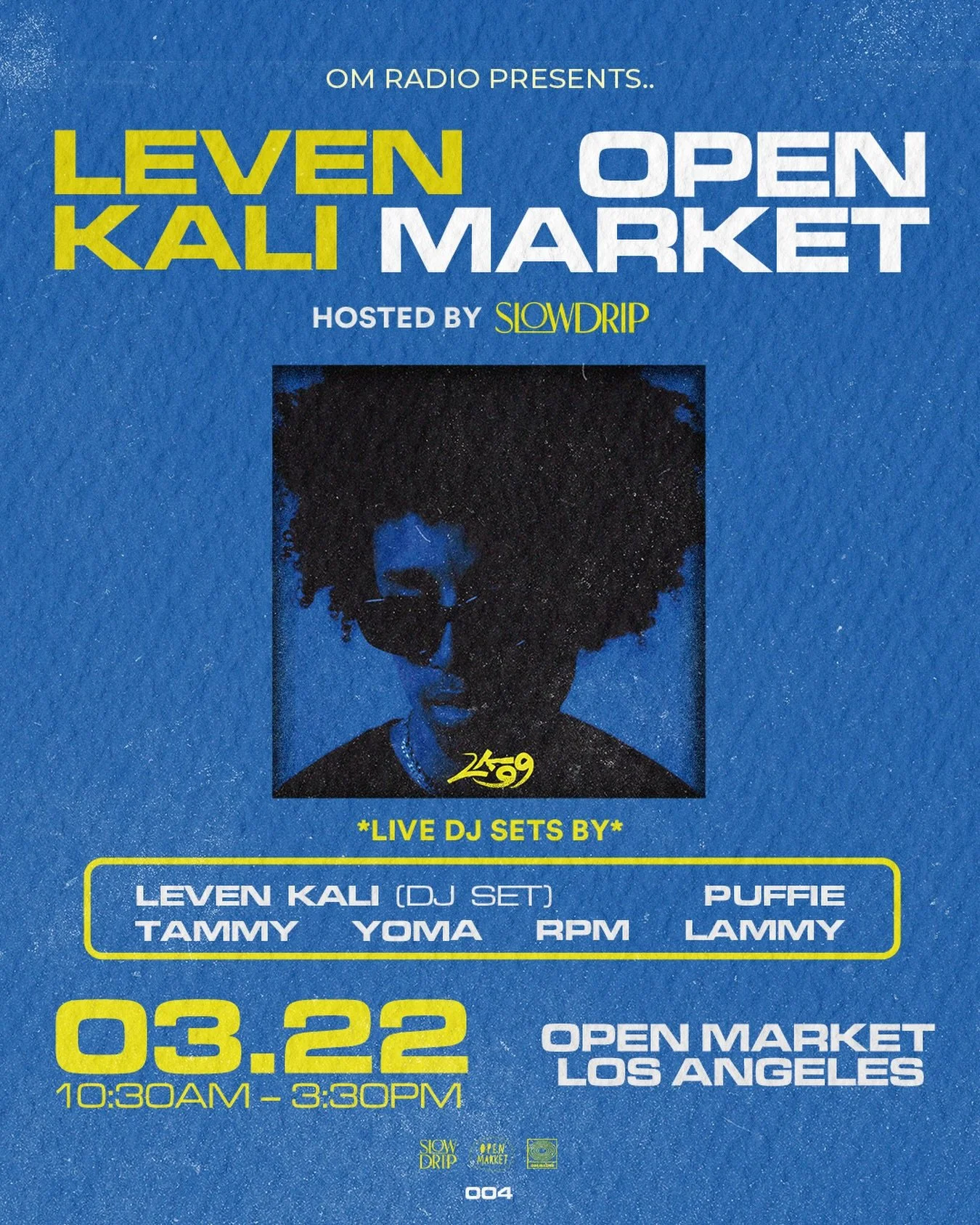 We&rsquo;ve got a special Sunday Slow Drip this week. @slowdrip.la will be hosting @levenkali at @openmarket.la to celebrate his sun-drenched funk filled new album, LK99.

Live DJ sets by @levenkali , @puffiiie , and the @slowdrip.la roster:

@dj.yom