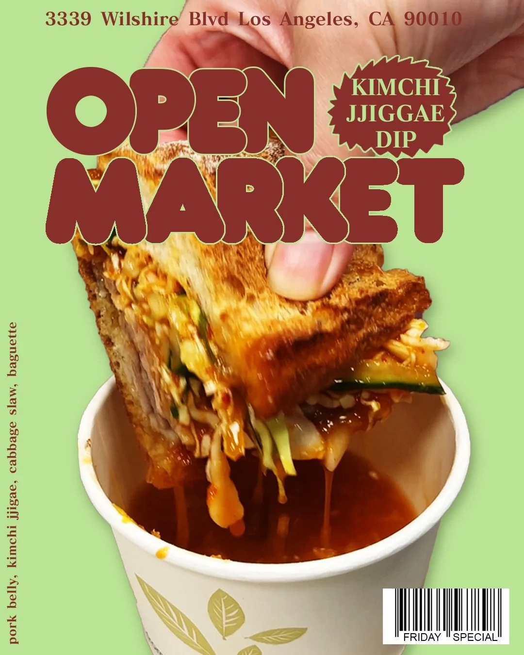 FRIDAY SPECIAL
KIMCHI JJIGAE DIP

It wasn&rsquo;t until a trip to Seoul where it&rsquo;s cold got under my skin that I understood the Korean table: the violent comfort of a bubbling stew, the preserved bite of kimchi, the blunt permanence of a metal 