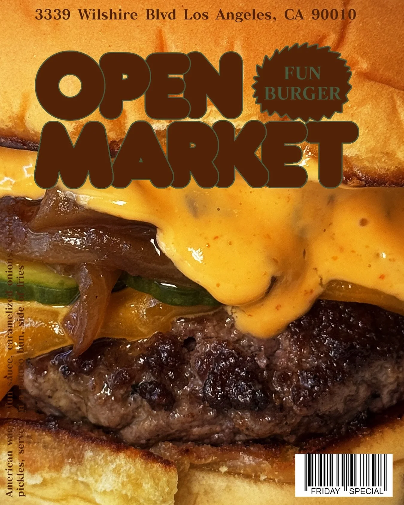 FUN SPECIAL
FUN BURGER

Ya&rsquo;ll really love last week&rsquo;s staff meal. I guess we just got to keep it simple stupid. We&rsquo;re going back to basics with our fun burger special with a fun twist...it comes with a side of fries.

The only time 