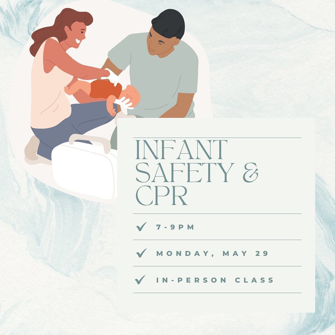 Join Laura Hill to learn the basics of Infant CPR and Safety. This class is great for parents &amp; caregivers. This is NOT a certification class.

Price includes 2 parents/caregivers. For additional caregivers (grandparents, nannies, etc.) additiona