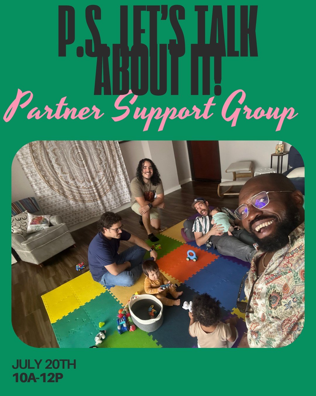 Together, we are better! We invite you to join us for an evening centered around Birth Partners. All of our stories are different, and yet somehow still share common threads. Through the resources of conversation we can learn, grow and heal. Question