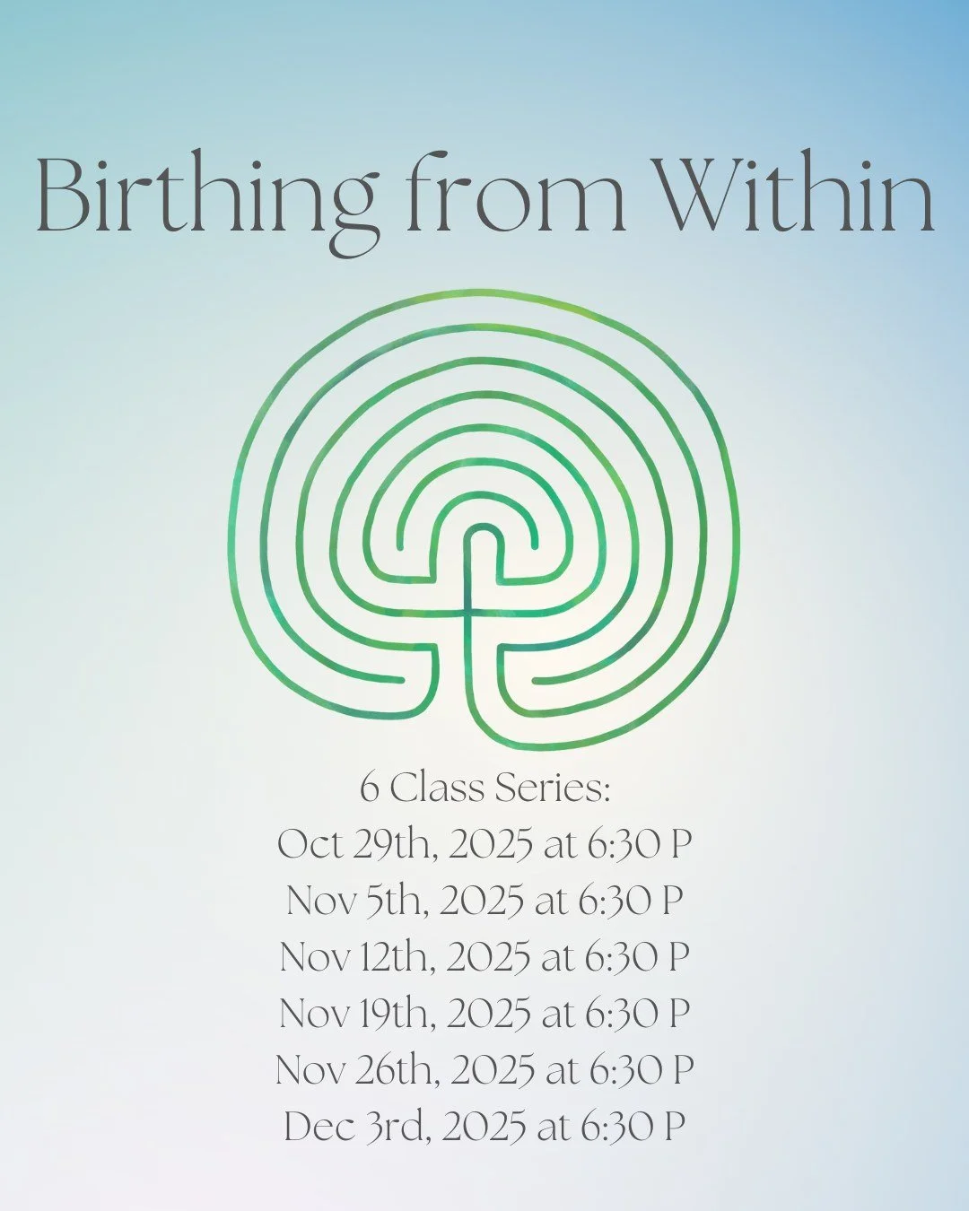 ONLY A FEW SPOTS LEFT!

Birthing from Within is a philosophy deeply rooted in your ability to access your Inner Knowing and find the strength from within to have your baby. 

Birthing from Within doesn't ask you to step away from the pain and unknowi