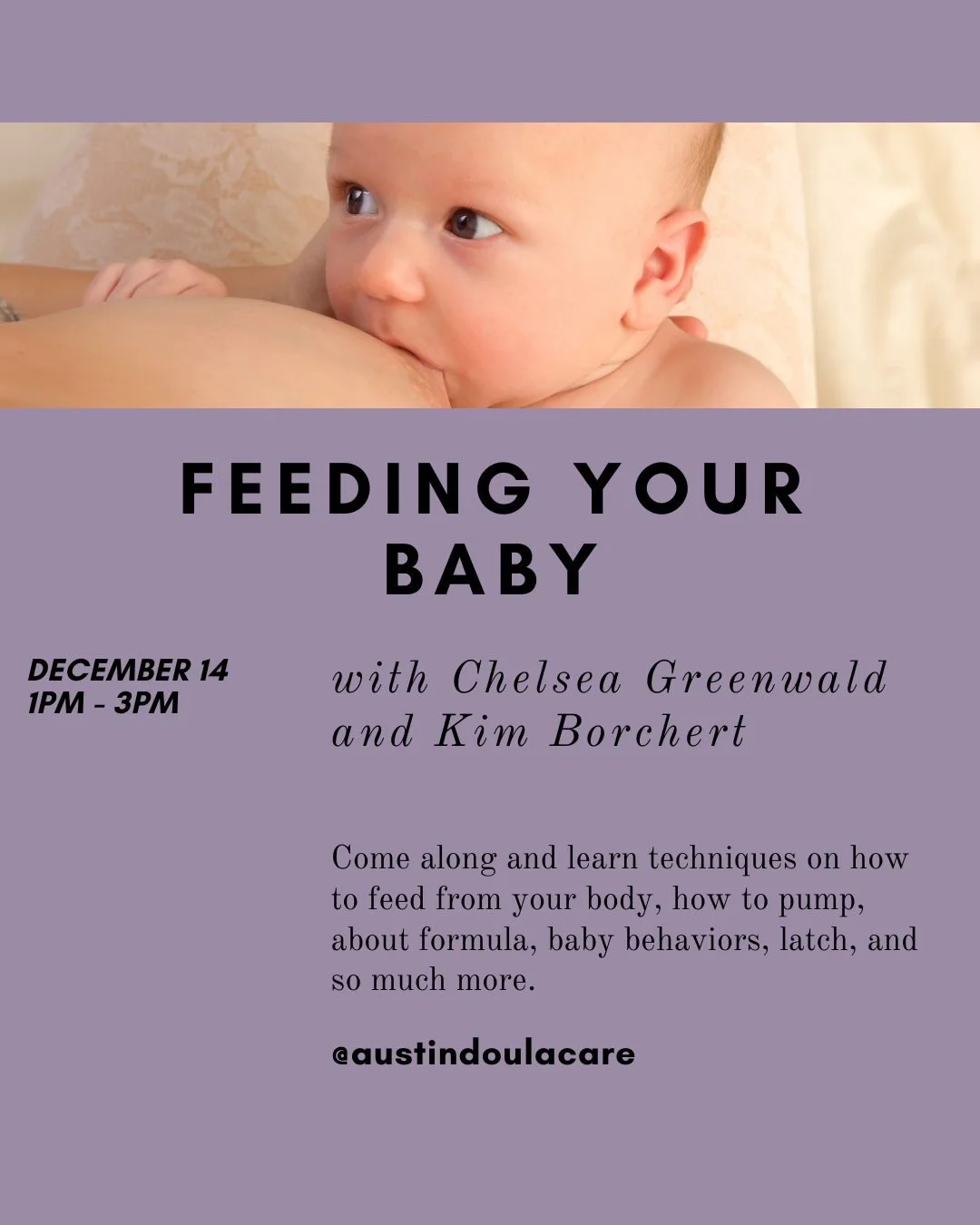 Our lactation educators will help ensure you and your partner have the tools necessary to navigate the early days and weeks of breastfeeding, helping you to get the best start possible.

Let us know you're coming! Register at the link in our bio.