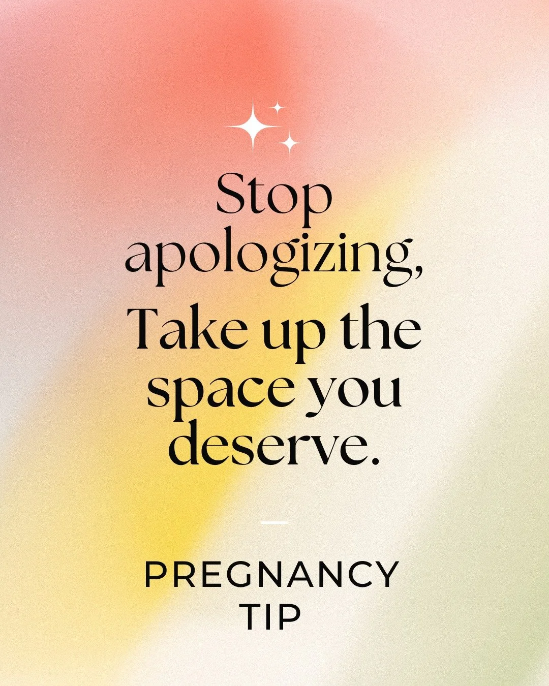 Have you noticed how often you apologize for just being? It's so common and sometimes it's something we don't even think about while we are doing it!
In pregnancy, as your body grows and changes, it's normal to have a lot of feelings that come with t