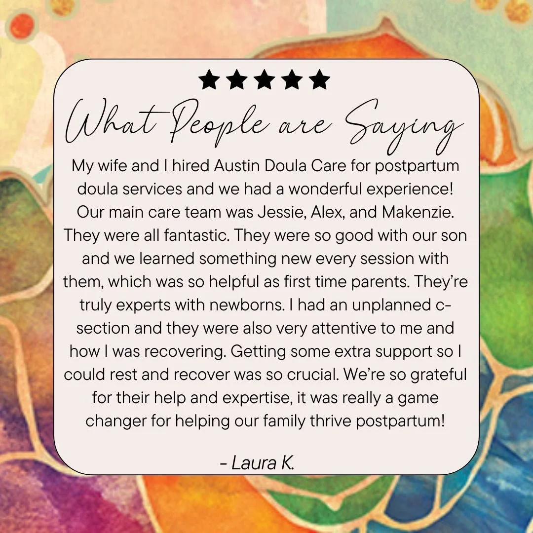 Postpartum doulas are so much more than someone there to help you get some extra rest. Education, support, normalization, and love are also important parts of our care. 

If you're looking for that extra layer of love and support postpartum, reach ou