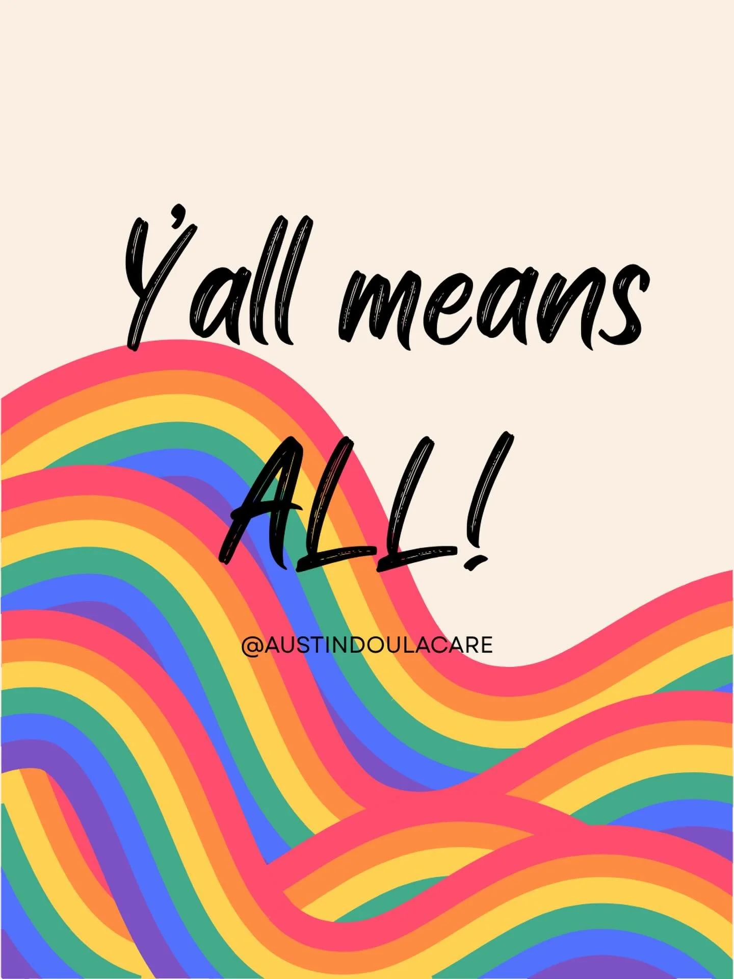 It is no secret that Austin Doula Care celebrates LGBTQIA+ folks every day! From team members to clients, our space is full of the colors of the rainbow and we are so honored to be that safe space for so many. 
We will continue to show up, advocate, 