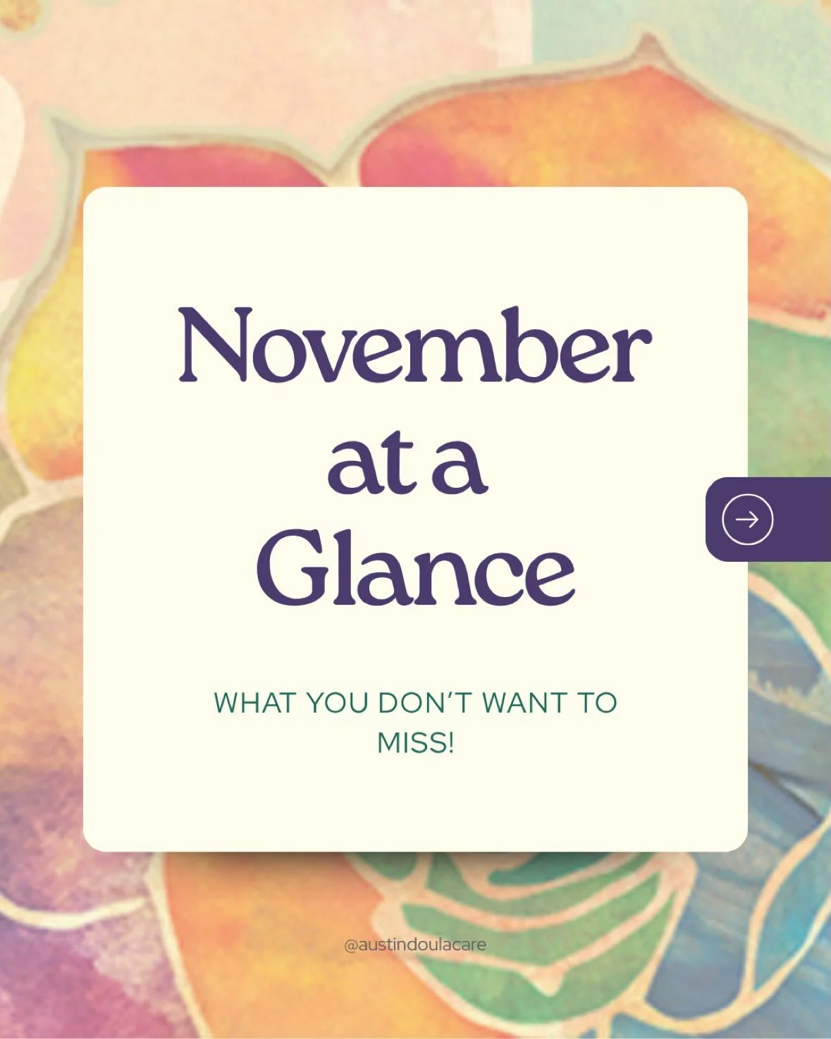 It&rsquo;s crazy to think it&rsquo;s already almost November!! We&rsquo;ve got lots of classes to help you get ready before the holidays hit! 
This will be the last Feeding Your Baby, Birthing from Within, VBAC Prep, and 2nd Time Around of 2026, so r