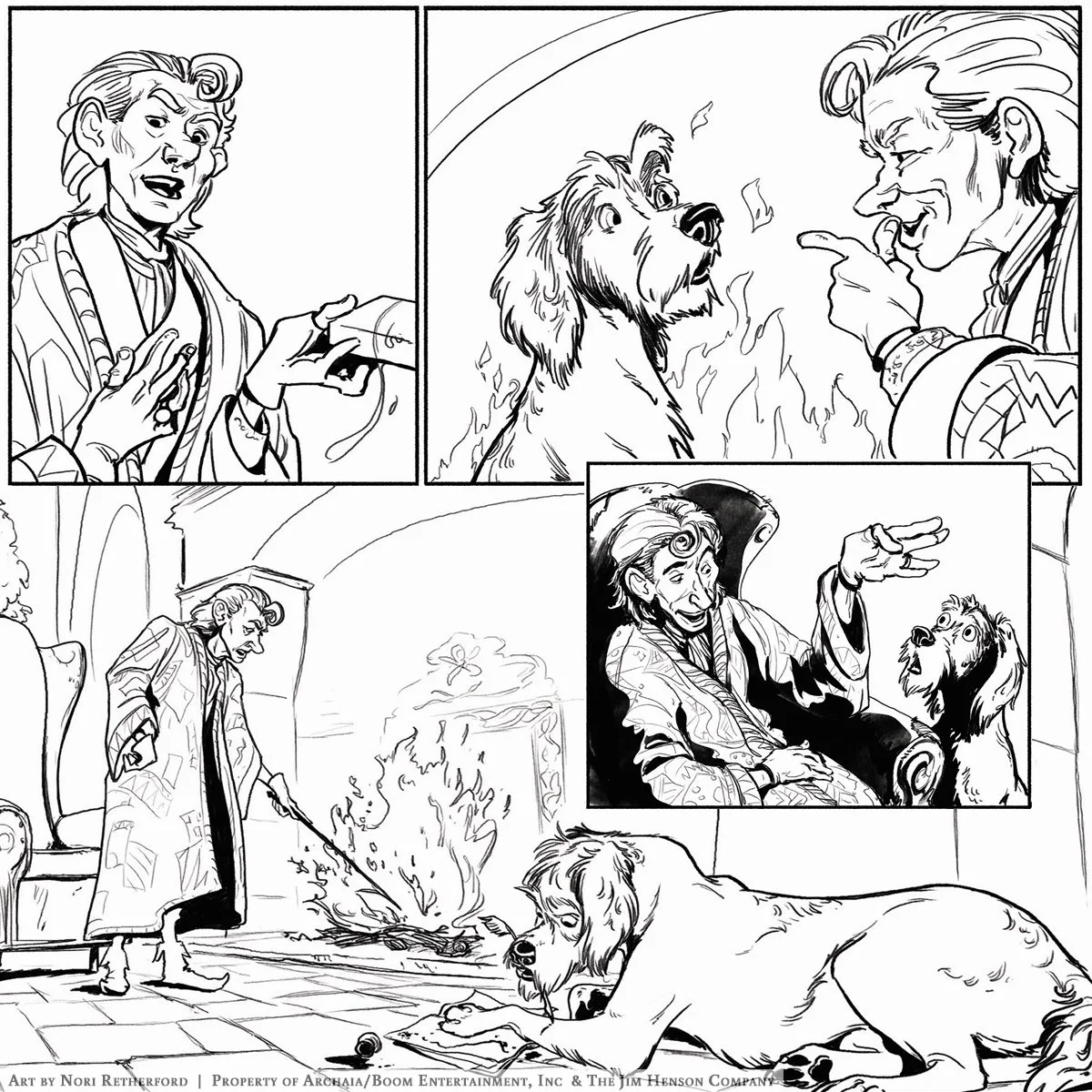 Selection of panels from "Jim Henson Presents: Shapeshifter"
