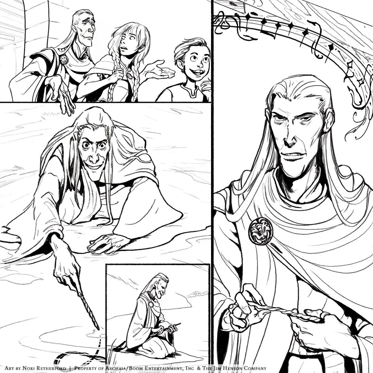 Selection of panels from "Jim Henson Presents: Shapeshifter"