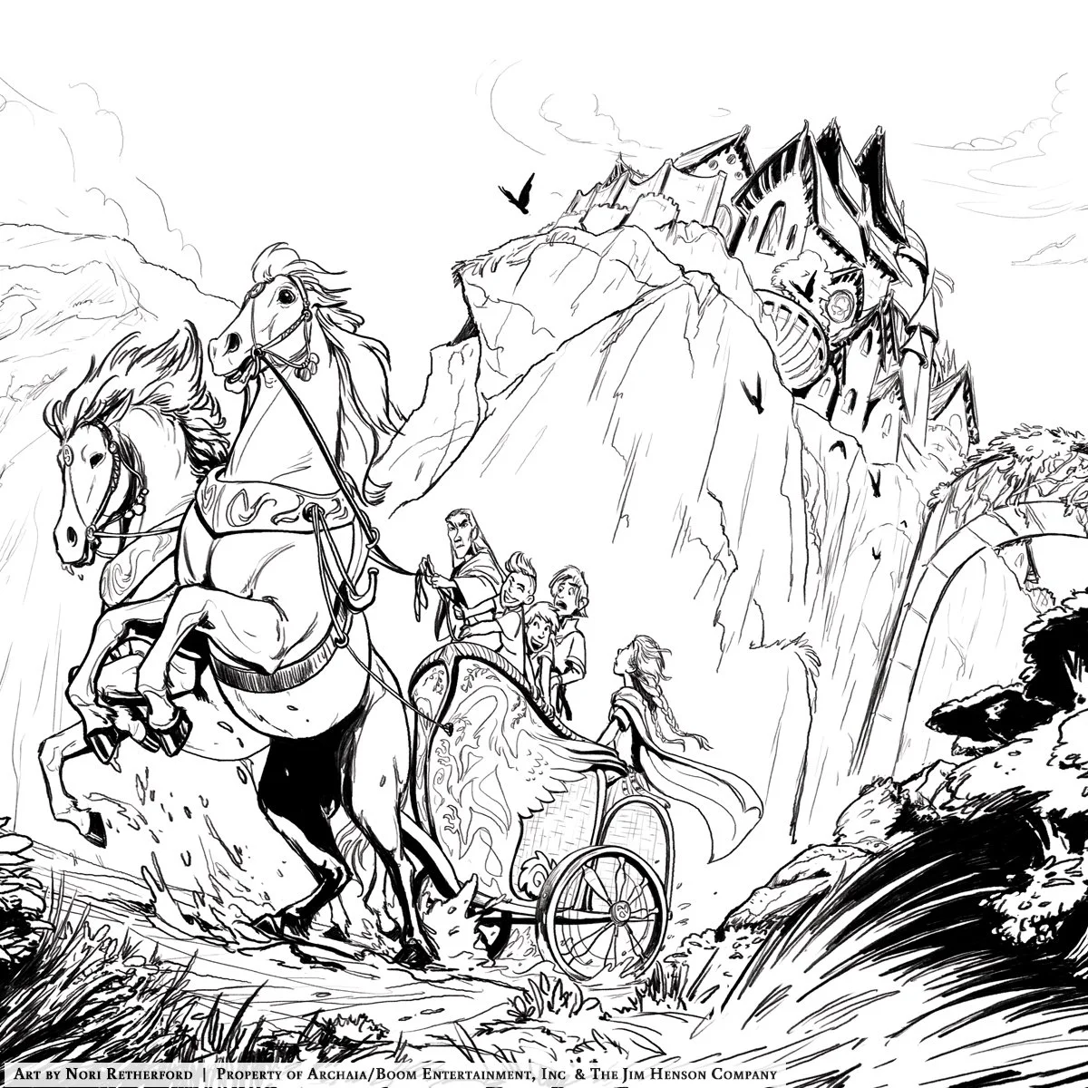 Selection of panels from "Jim Henson Presents: Shapeshifter"
