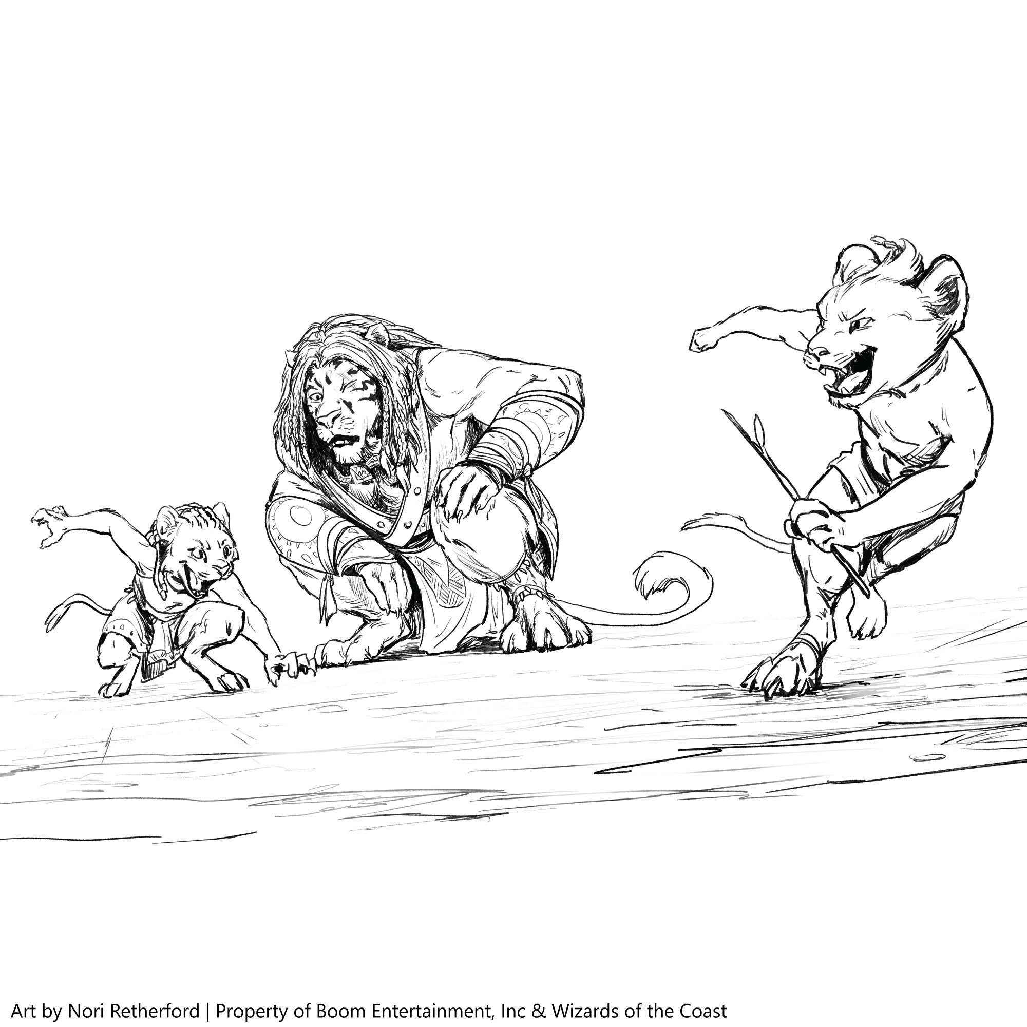 Selection of panels from "Magic: Ajani Goldmane #1"