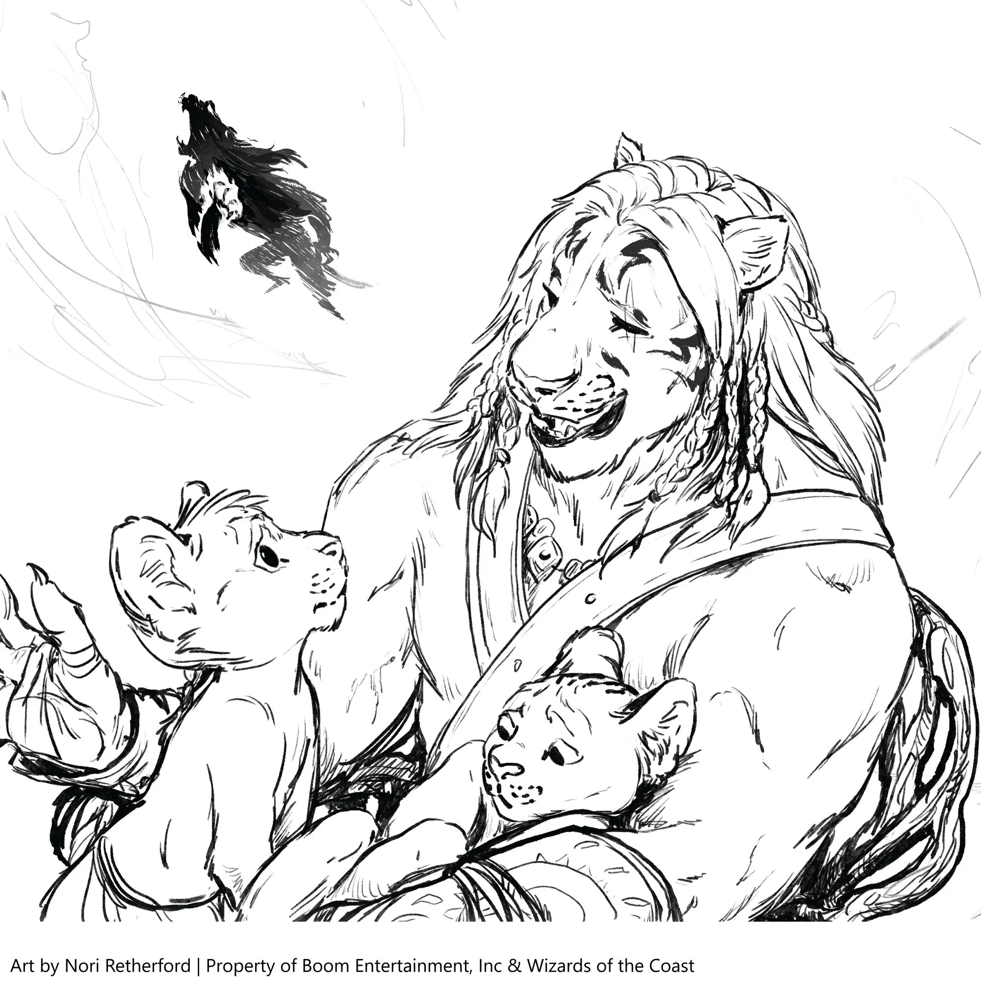 Selection of panels from "Magic: Ajani Goldmane #1"