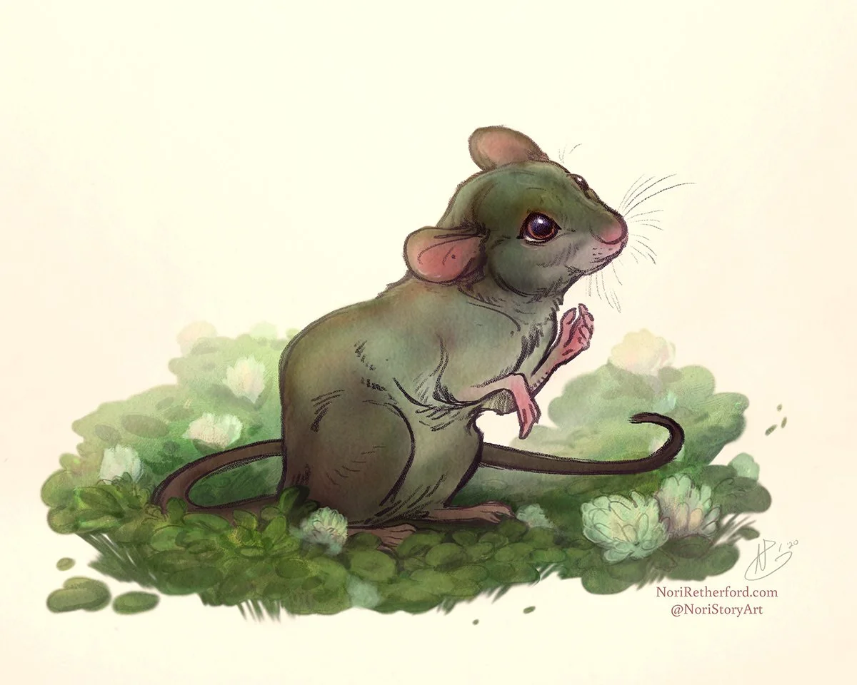 A little rat in the clover