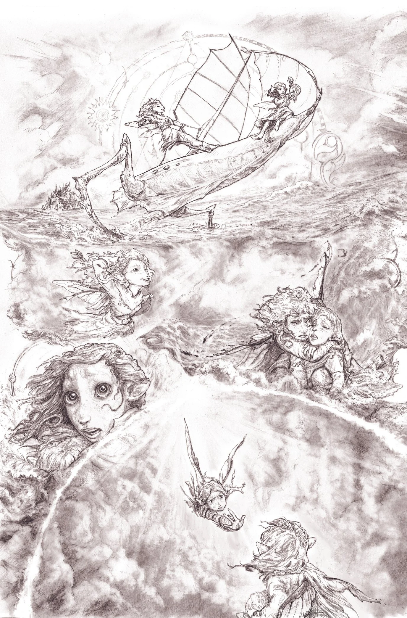 Final Pencils from an officially published Dark Crystal comic